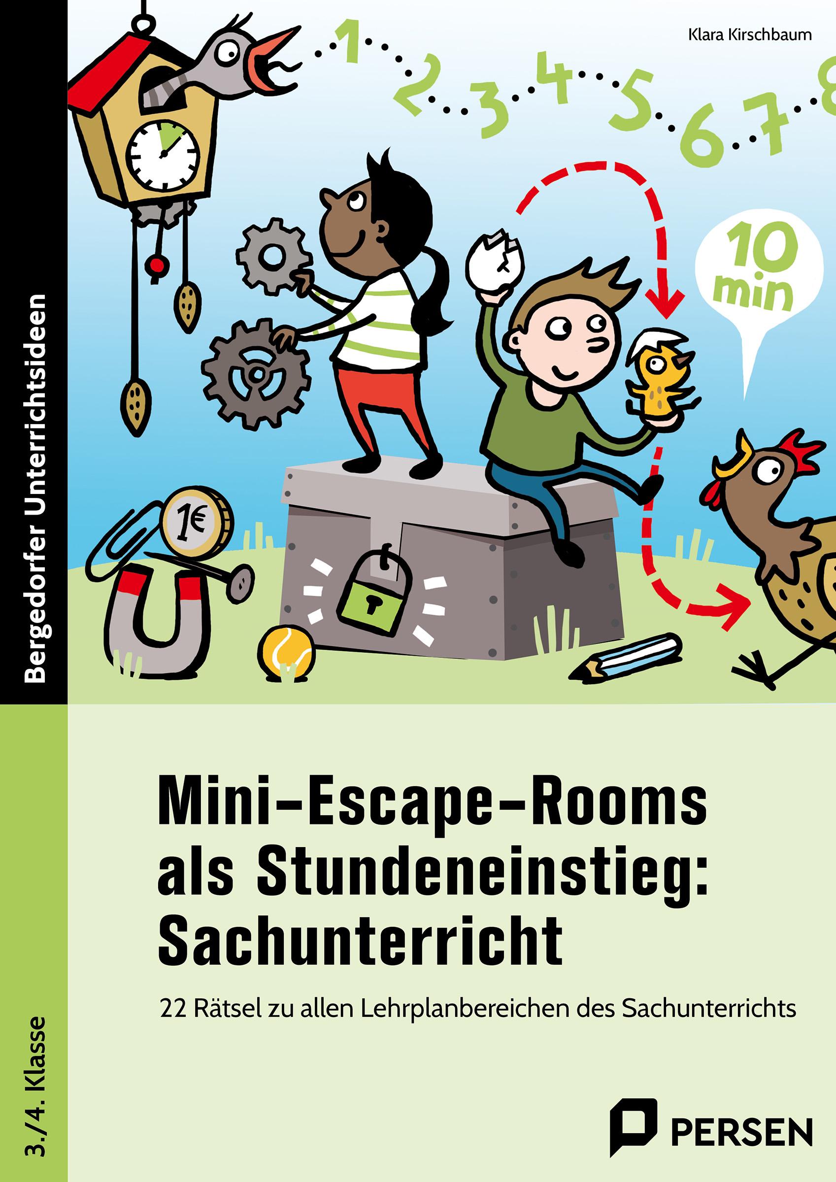 Vorderes Coverbild Mini-Escape-Rooms als Stundeneinstieg: SU