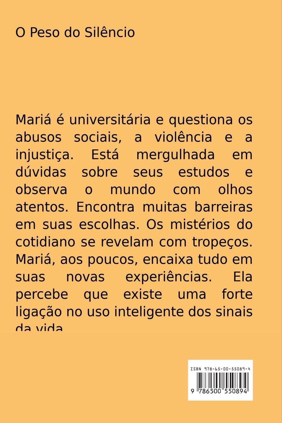 Rückseitencover O Peso Do Silêncio