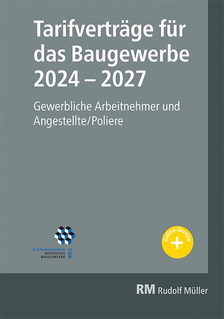 Vorderes Coverbild Tarifverträge für das Baugewerbe 2024-2027