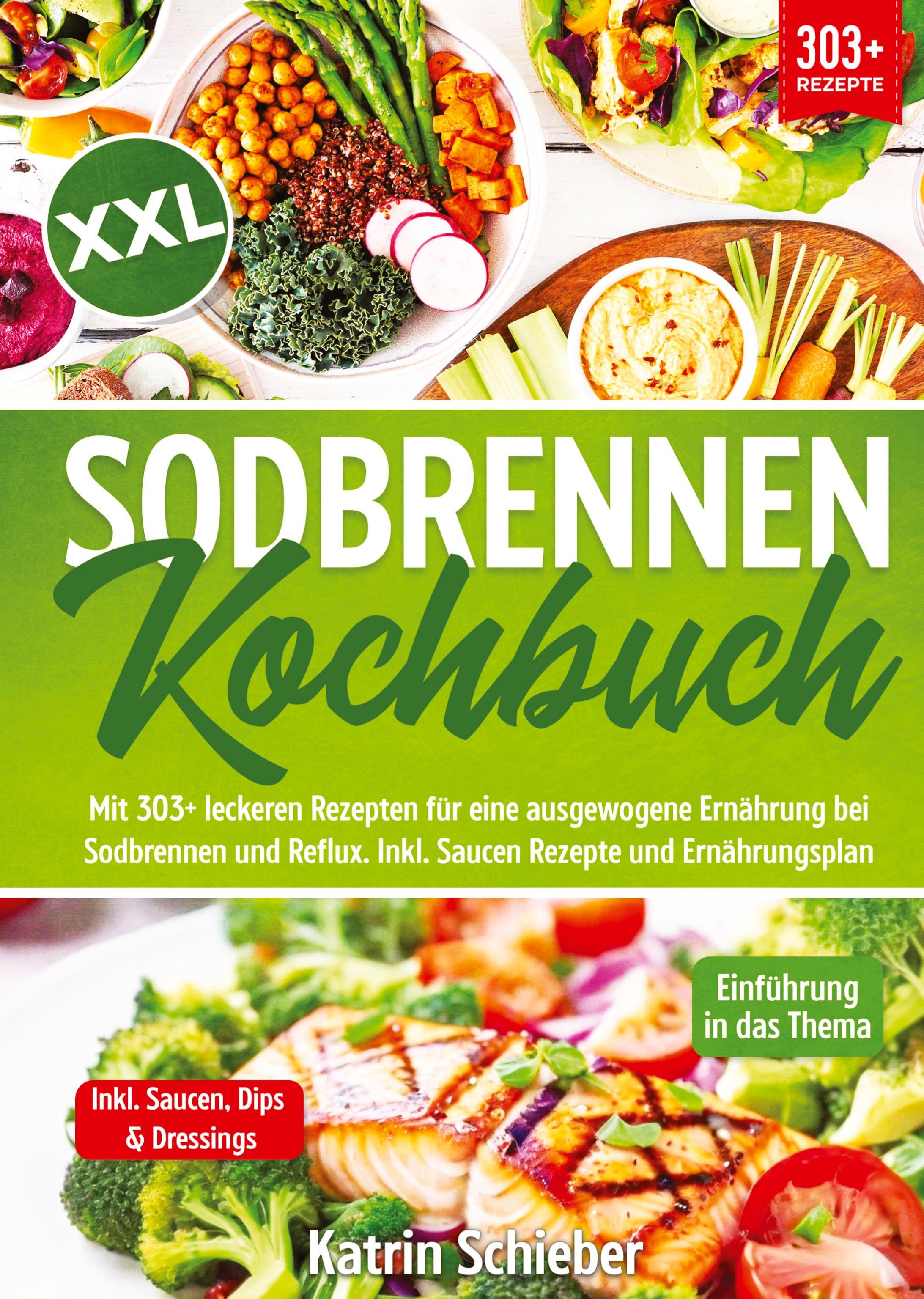 Vorderes Coverbild XXL Sodbrennen Kochbuch