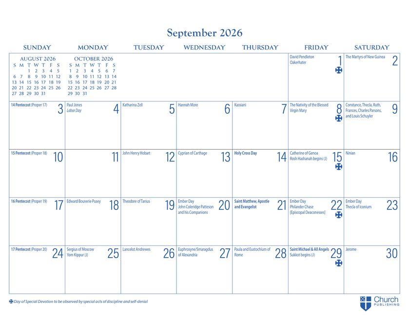 Vorderes Coverbild 2026 Parish Wall Calendar