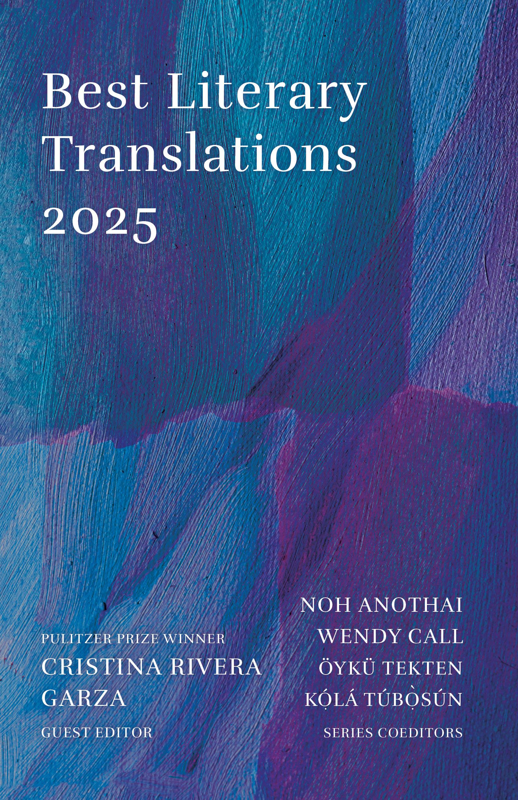 Vorderes Coverbild Best Literary Translations 2025