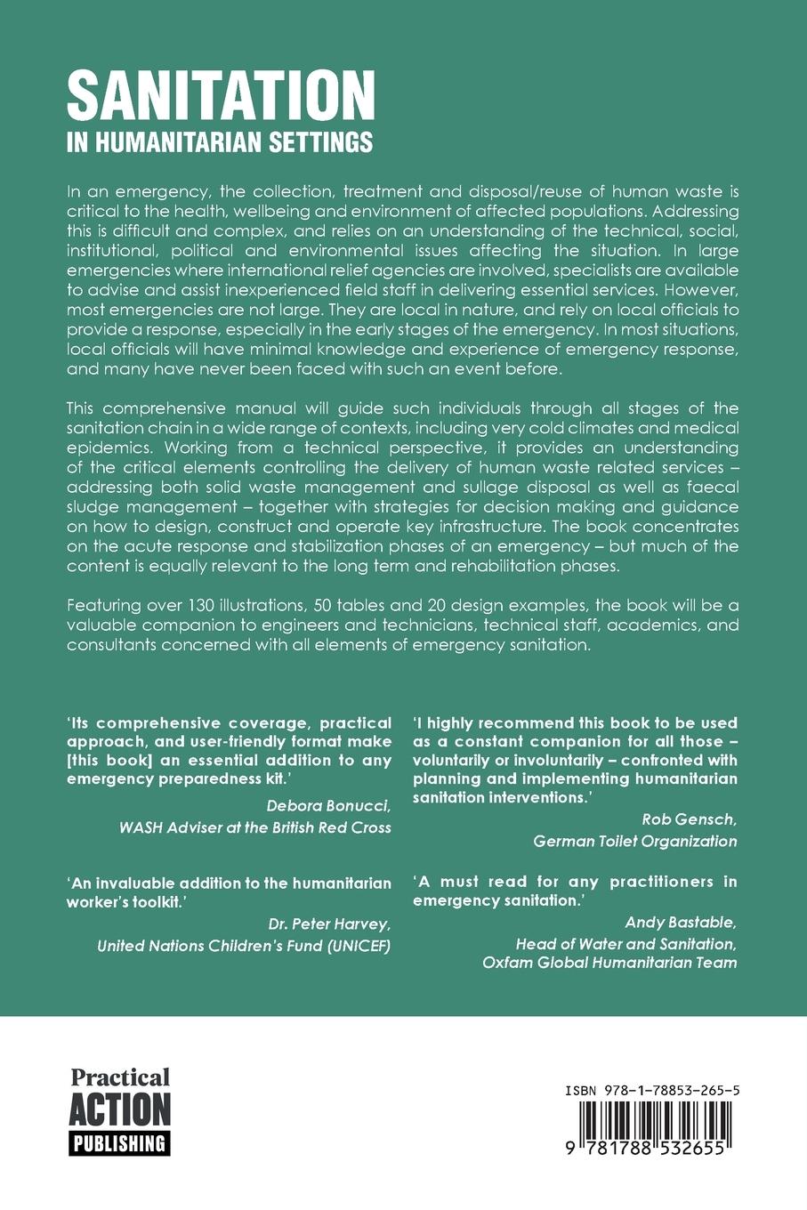 Rückseitencover Sanitation in Humanitarian Settings