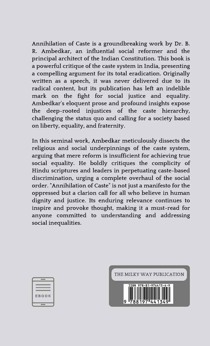 Rückseitencover Annihilation of Caste