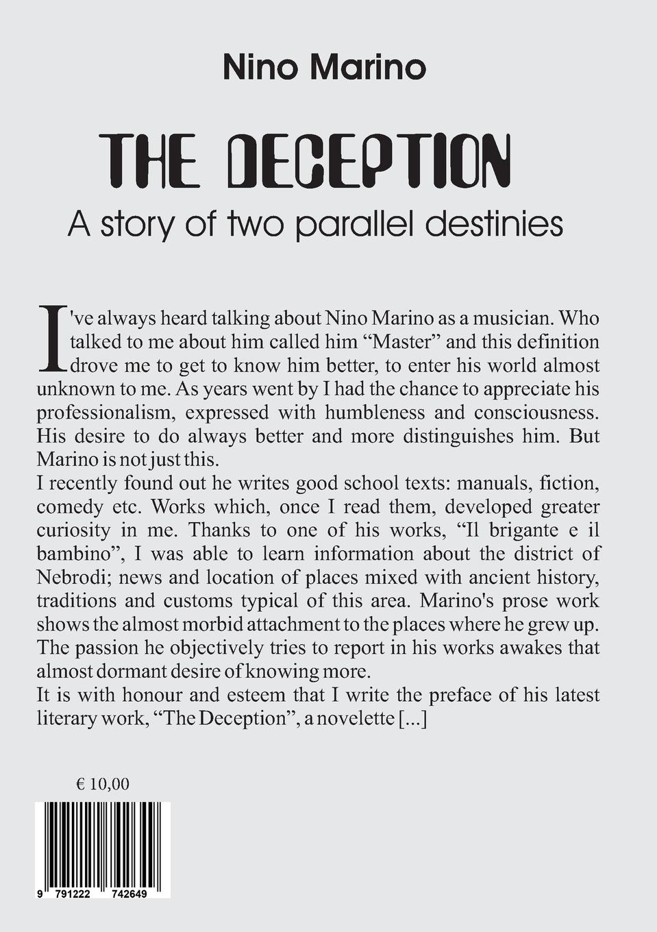 Rückseitencover The Deception - A story of two parallel destinies