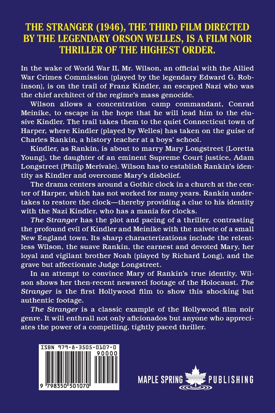 Rückseitencover The Stranger