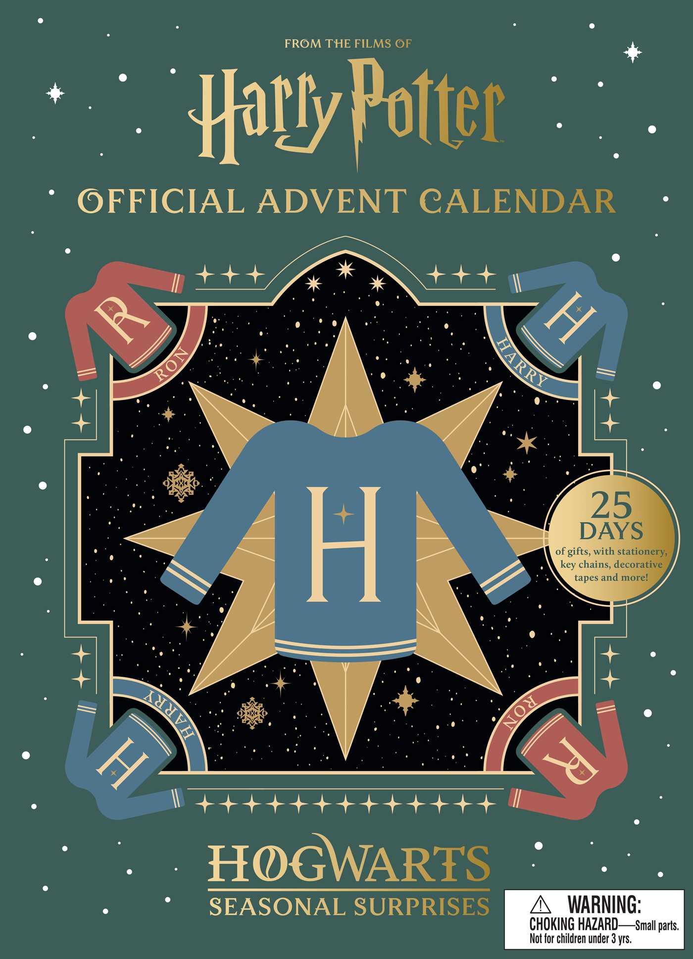 Vorderes Coverbild Harry Potter Official Advent Calendar Seasonal Surprises (Festive Sweaters Ed.)