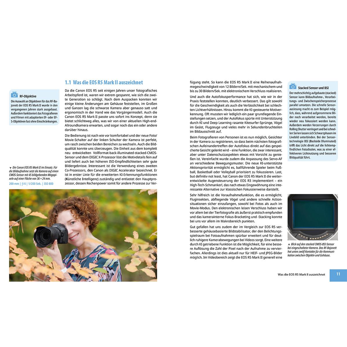 Beispielinhalt (Bild) Canon EOS R5 Mark II - Das umfangreiche Praxisbuch zu Ihrer Profi-Kamera