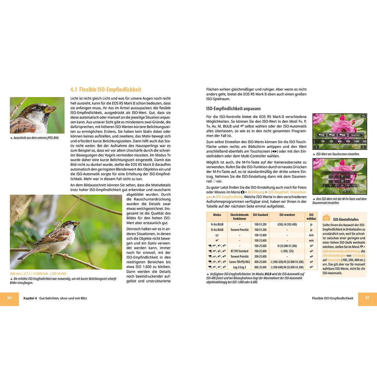 Beispielinhalt (Bild) Canon EOS R5 Mark II - Das umfangreiche Praxisbuch zu Ihrer Profi-Kamera
