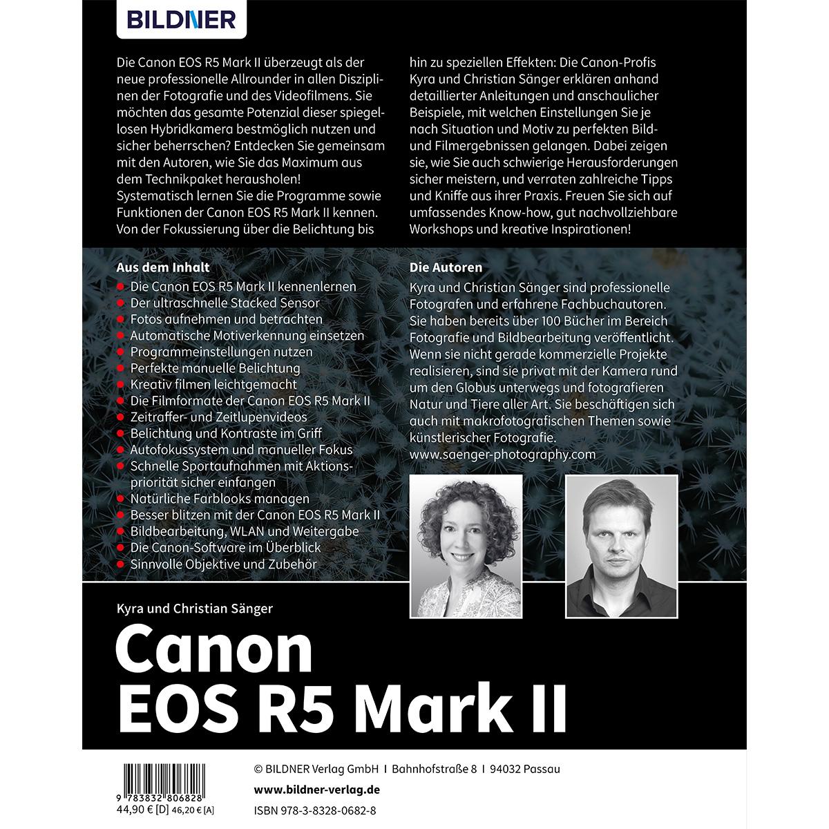 Rückseitencover Canon EOS R5 Mark II - Das umfangreiche Praxisbuch zu Ihrer Profi-Kamera