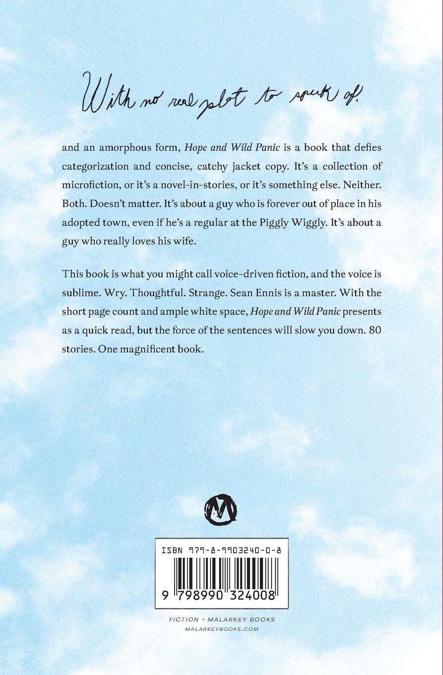 Rückseitencover Hope and Wild Panic