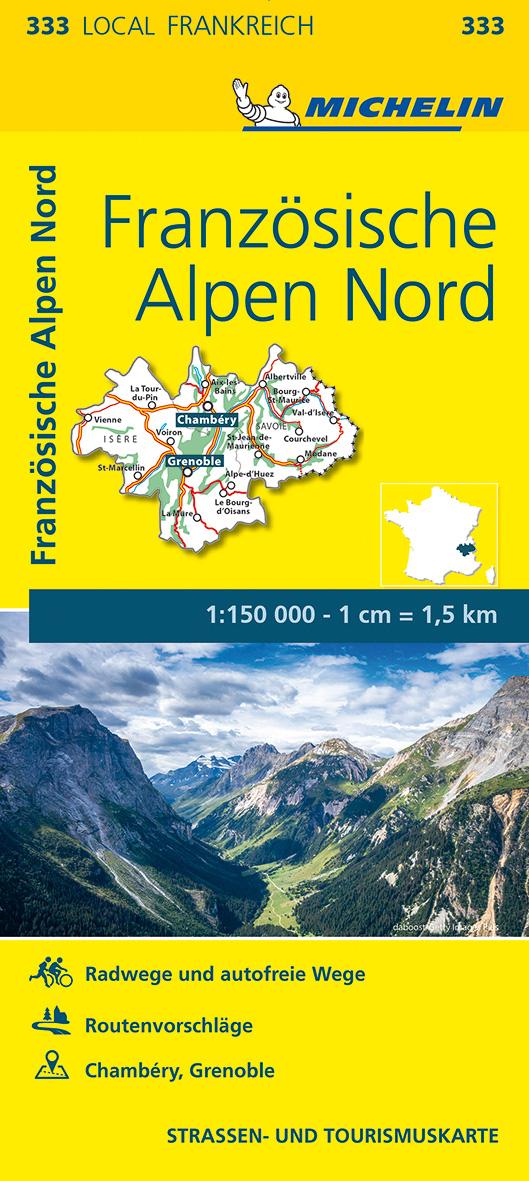 Vorderes Coverbild Michelin Französische Alpen Nord