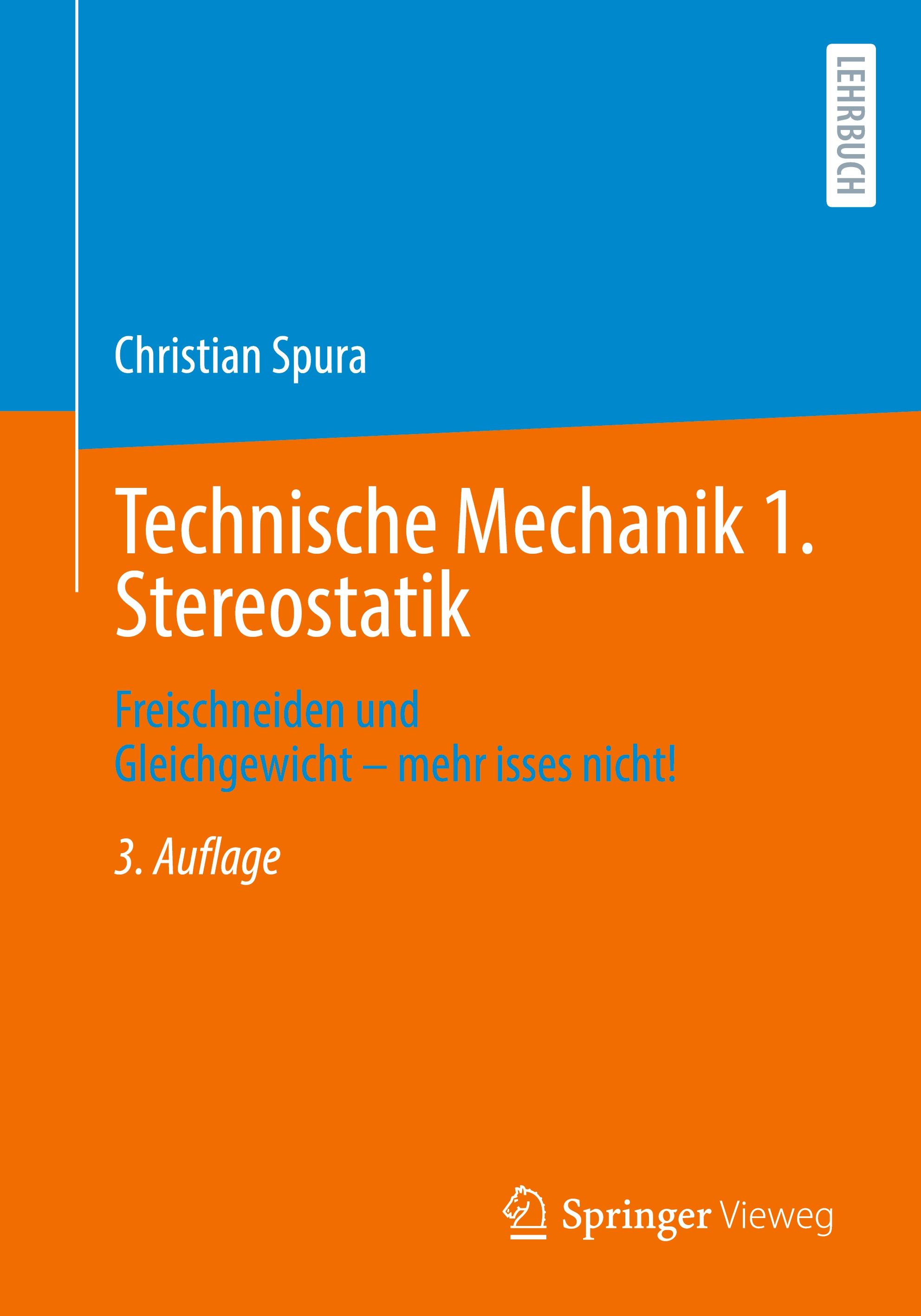 Vorderes Coverbild Technische Mechanik 1. Stereostatik
