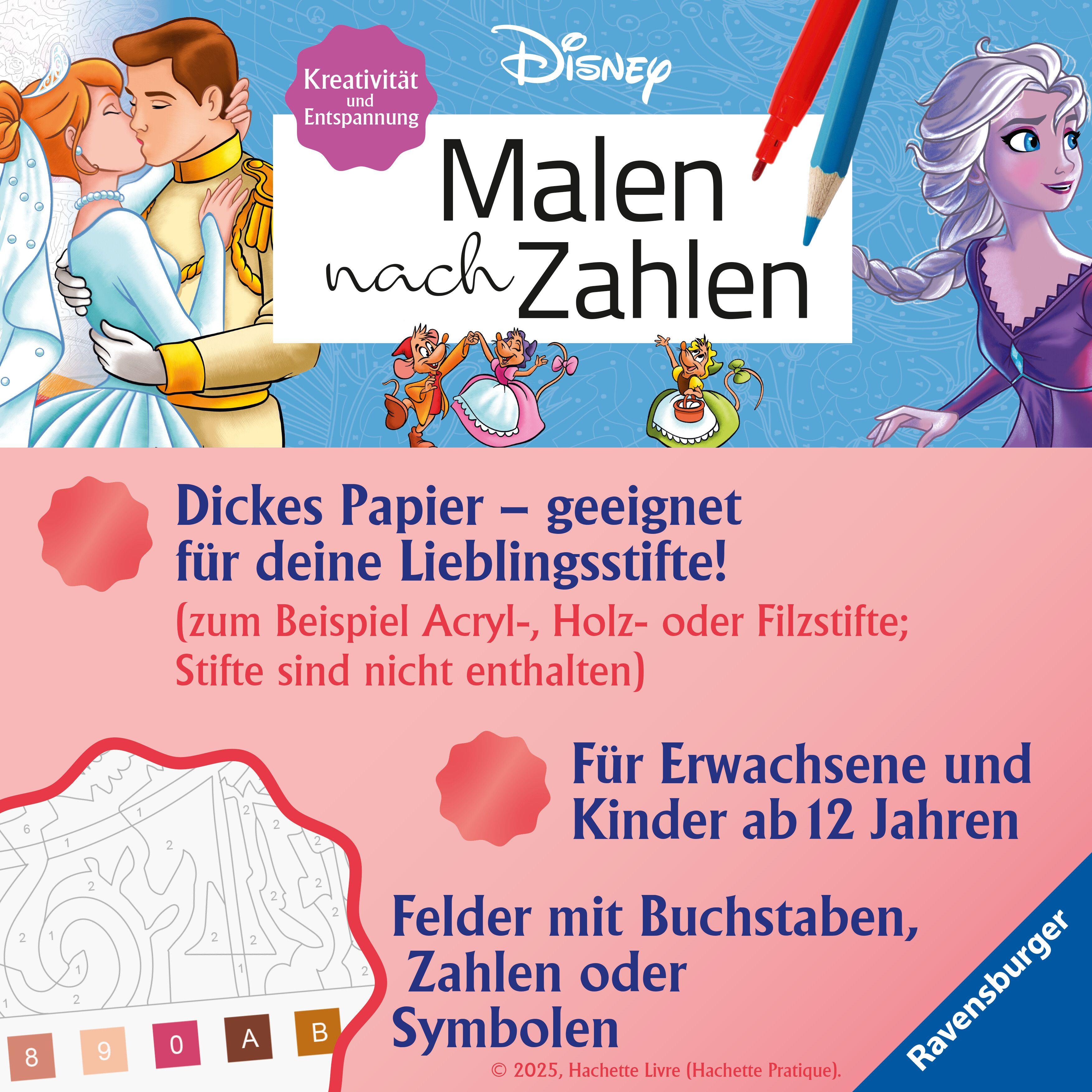 Beispielinhalt (Bild) Disney - Malen nach Zahlen: Classics