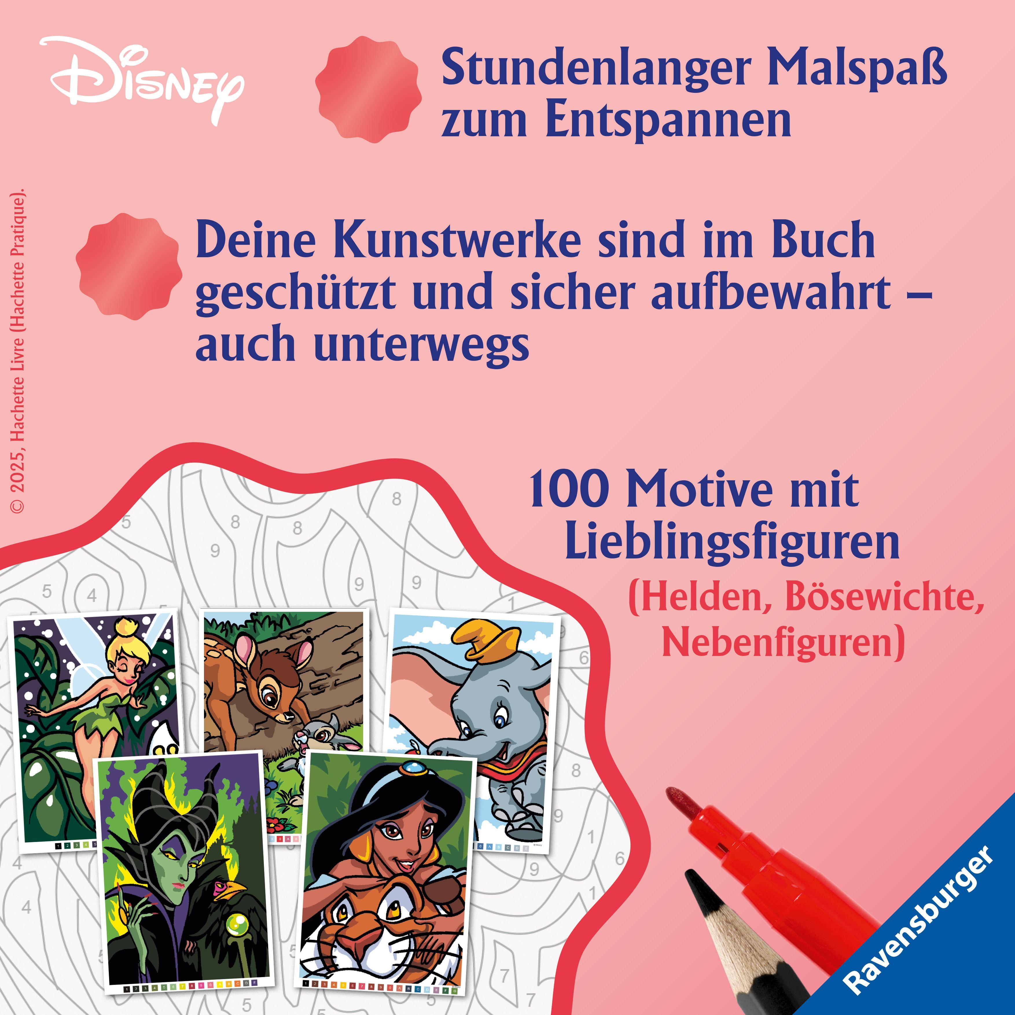 Beispielinhalt (Bild) Disney - Malen nach Zahlen: Classics
