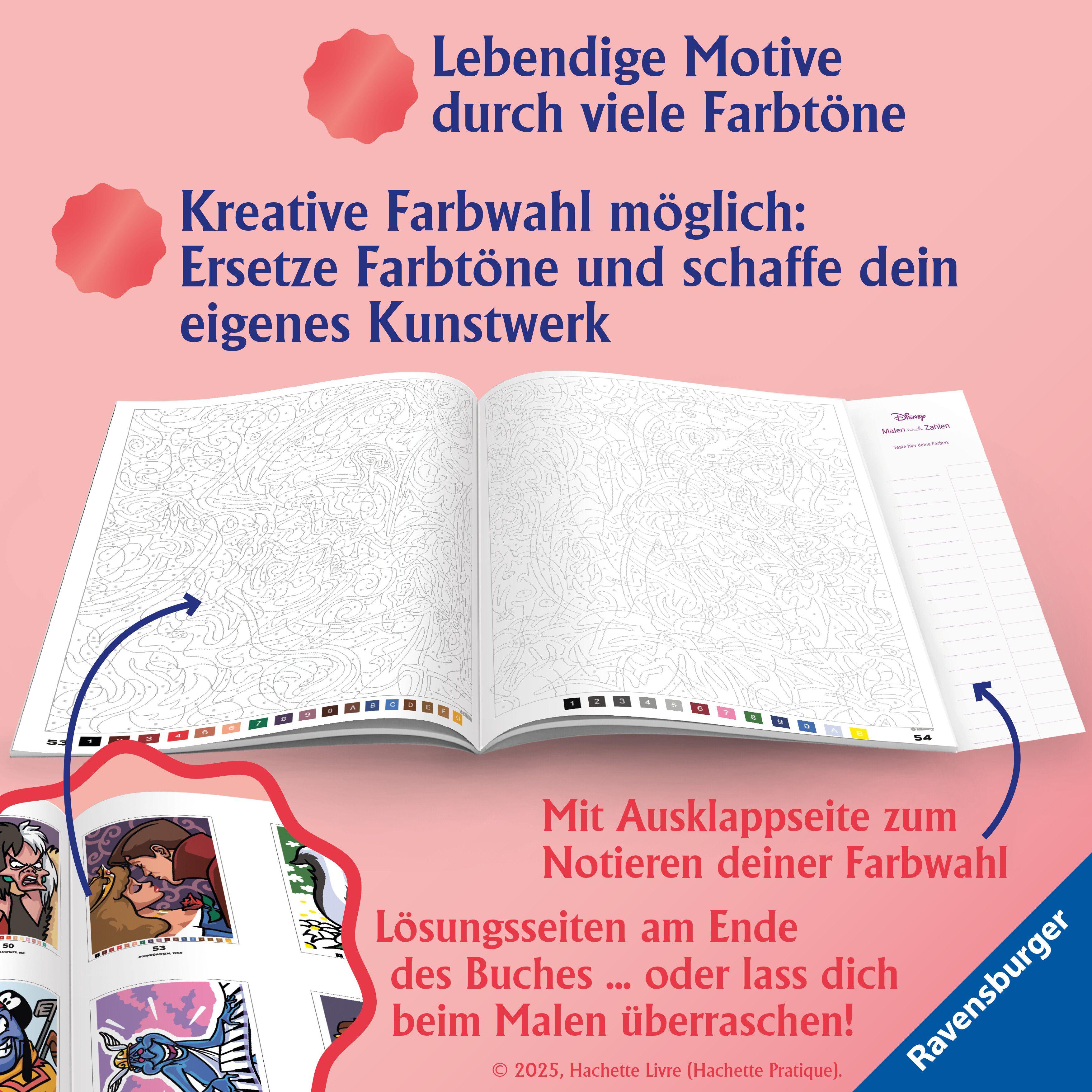 Beispielinhalt (Bild) Disney - Malen nach Zahlen: Classics