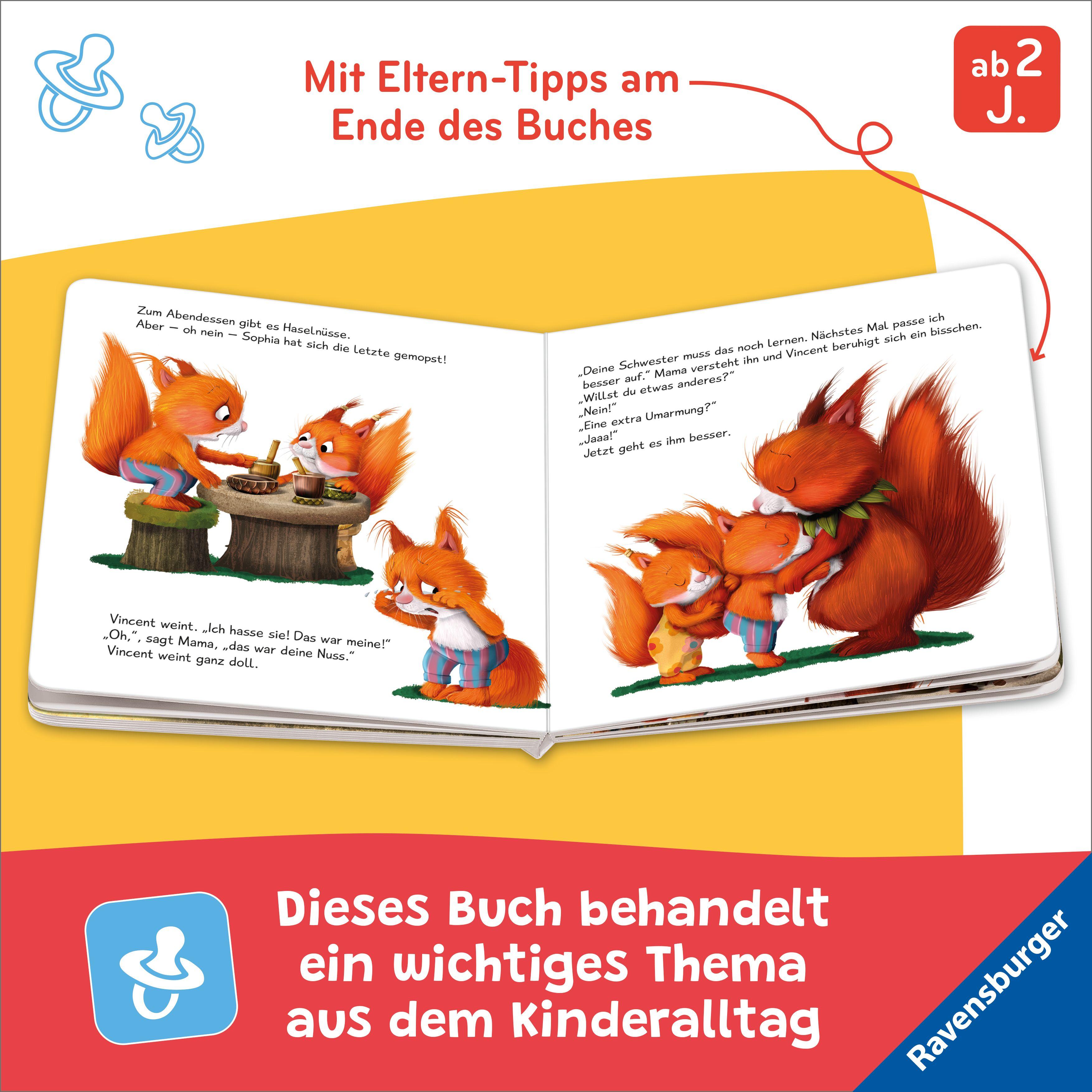 Beispielinhalt (Bild) Mein artgerecht-Geschwisterbuch: Ich zuerst! Nein, ich!