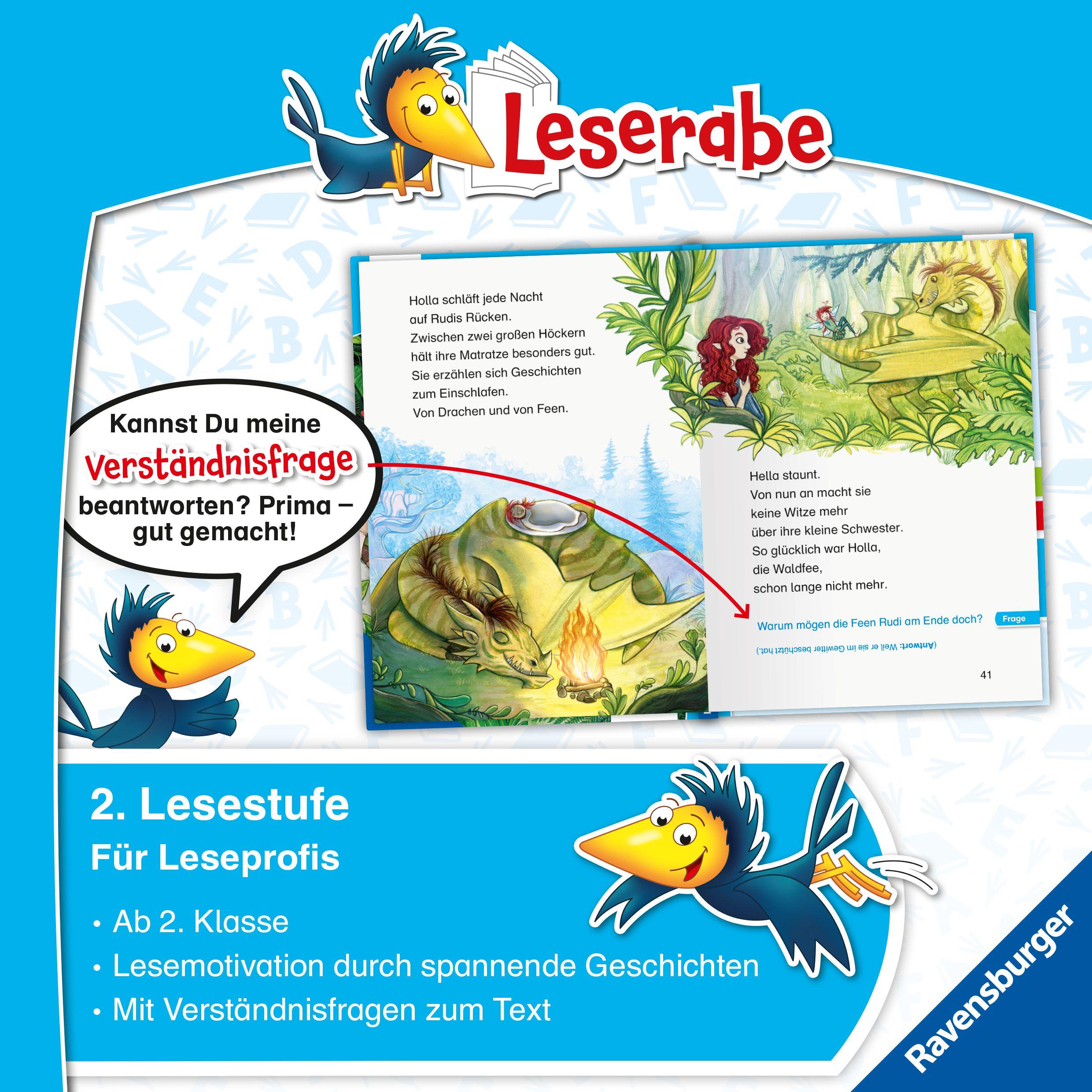 Beispielinhalt (Bild) Leserabe 2. Lesestufe - Die Waldfee und der Drache