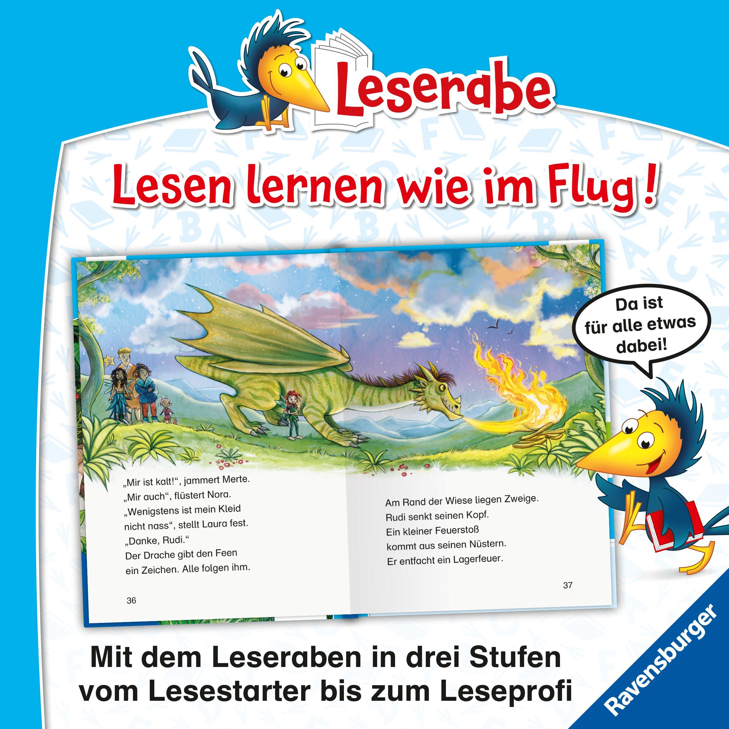 Beispielinhalt (Bild) Leserabe 2. Lesestufe - Die Waldfee und der Drache
