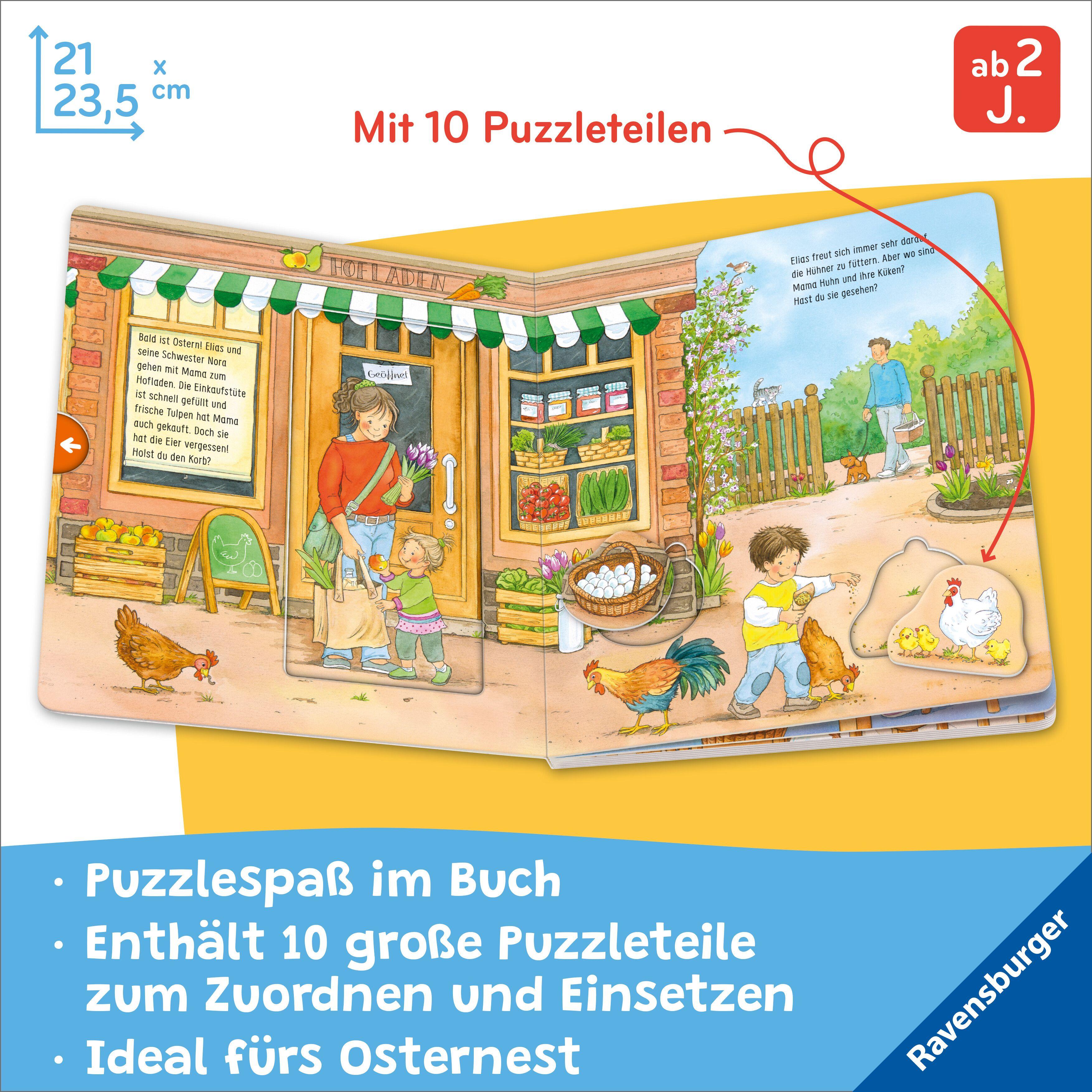 Beispielinhalt (Bild) Mein großes Puzzle-Spielbuch - Ostern