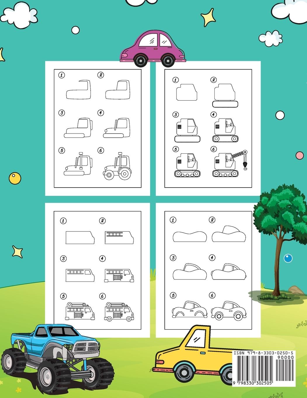 Rückseitencover How to Draw Cars, Trucks, and other Vehicles