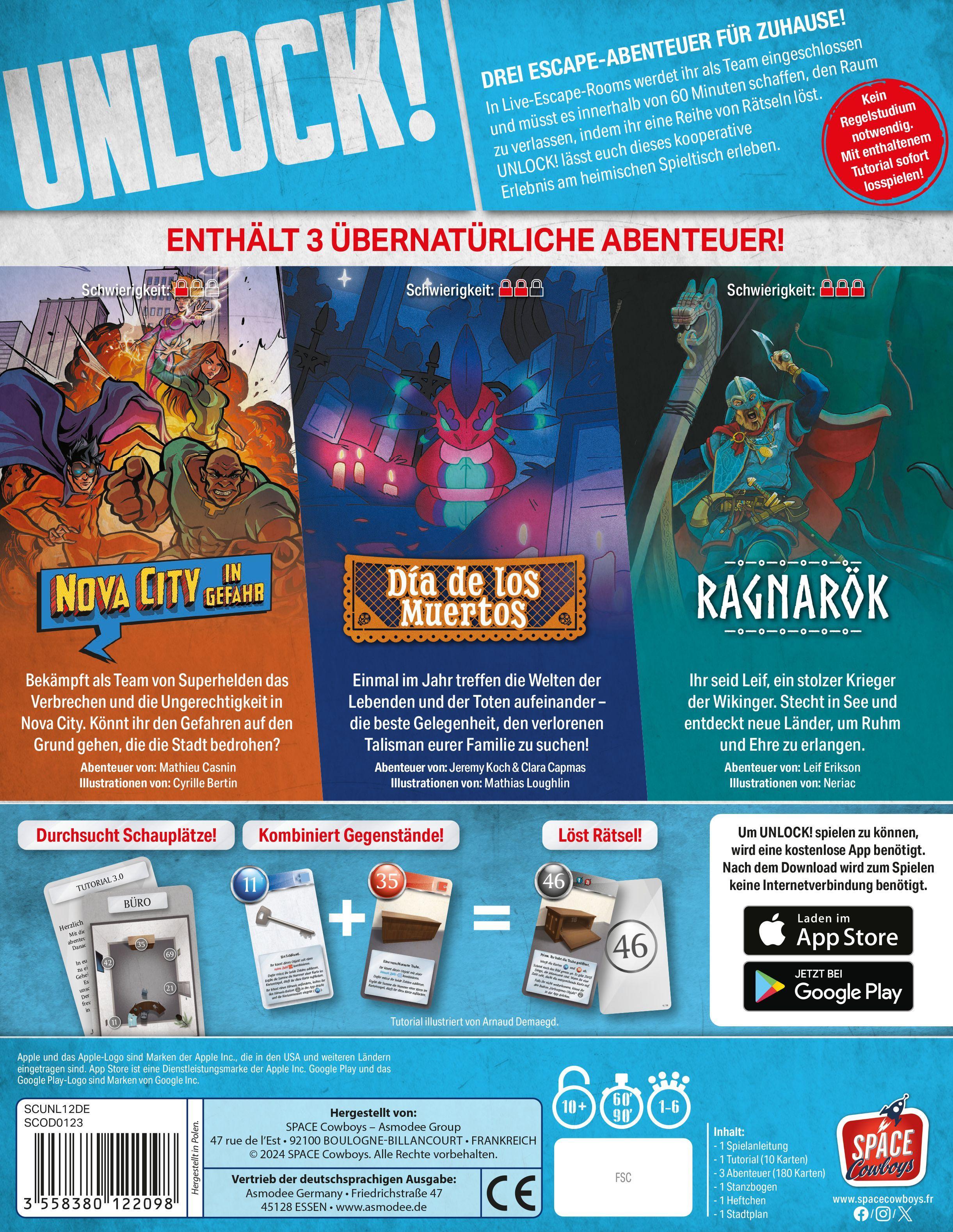 Beispielinhalt (Bild) Unlock! Supernatural Adventures