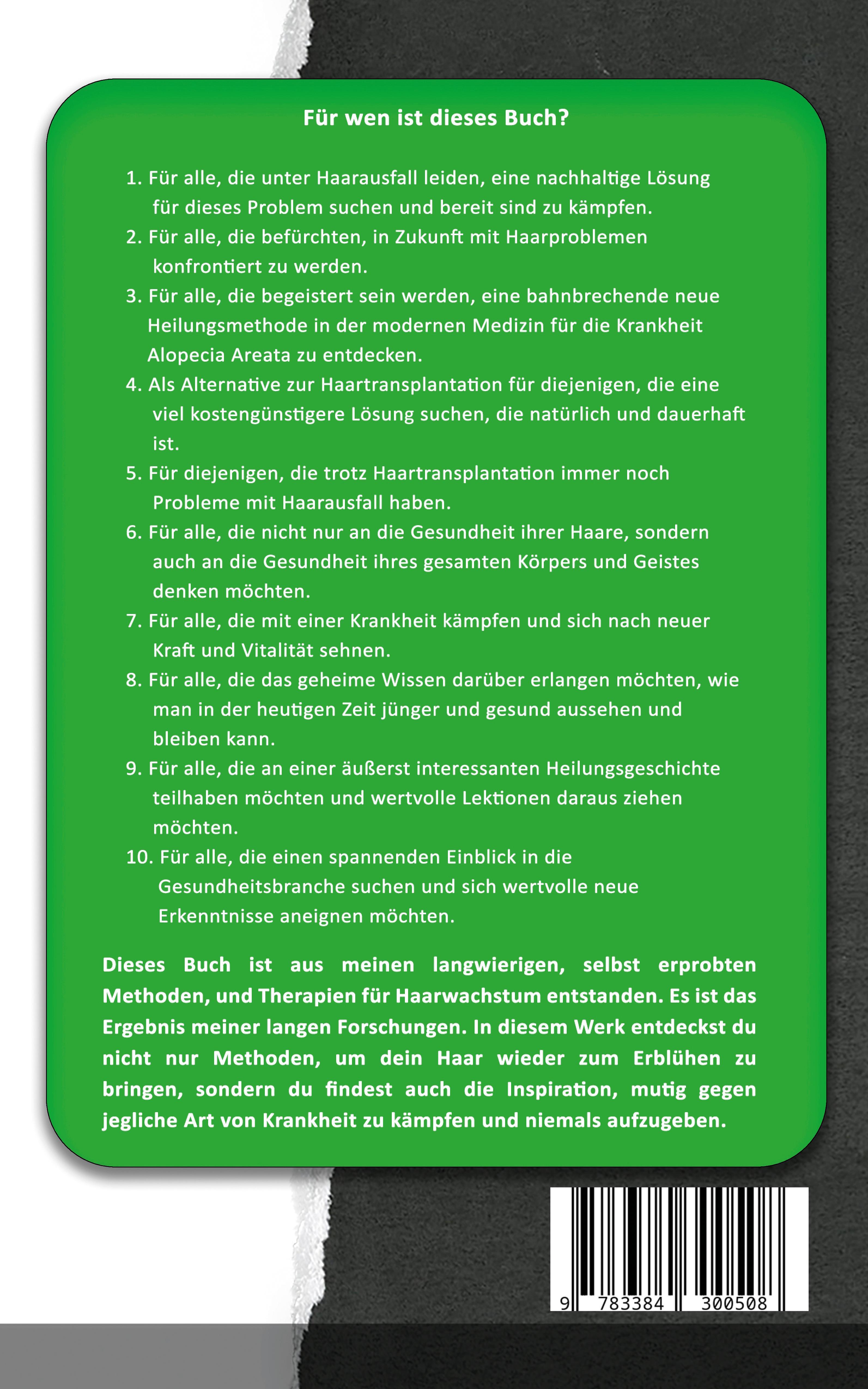 Rückseitencover DAS IST EIN WUNDER SAGTE MEIN ARZT