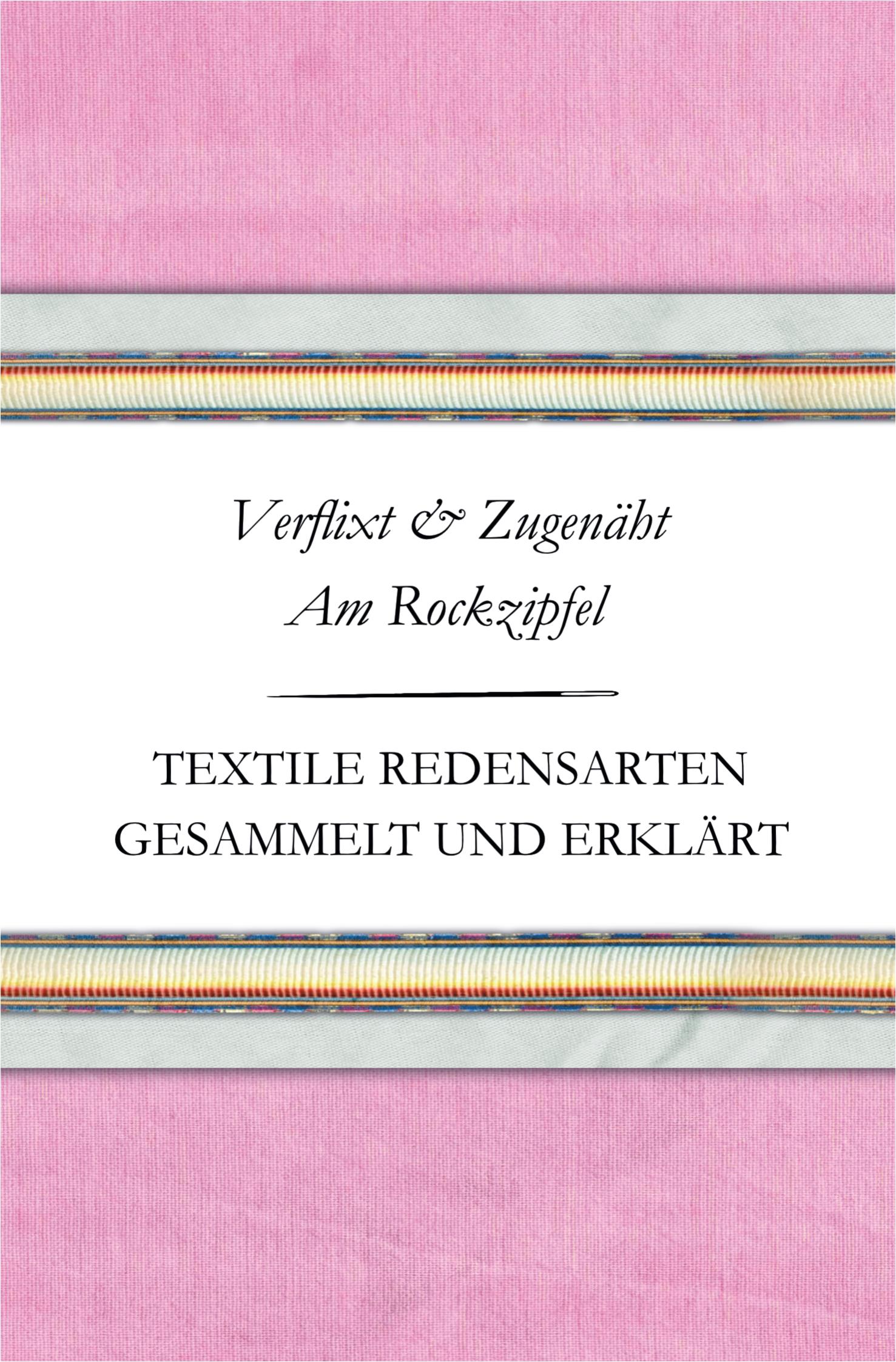 Vorderes Coverbild Verflixt und Zugenäht - Am Rockzipfel