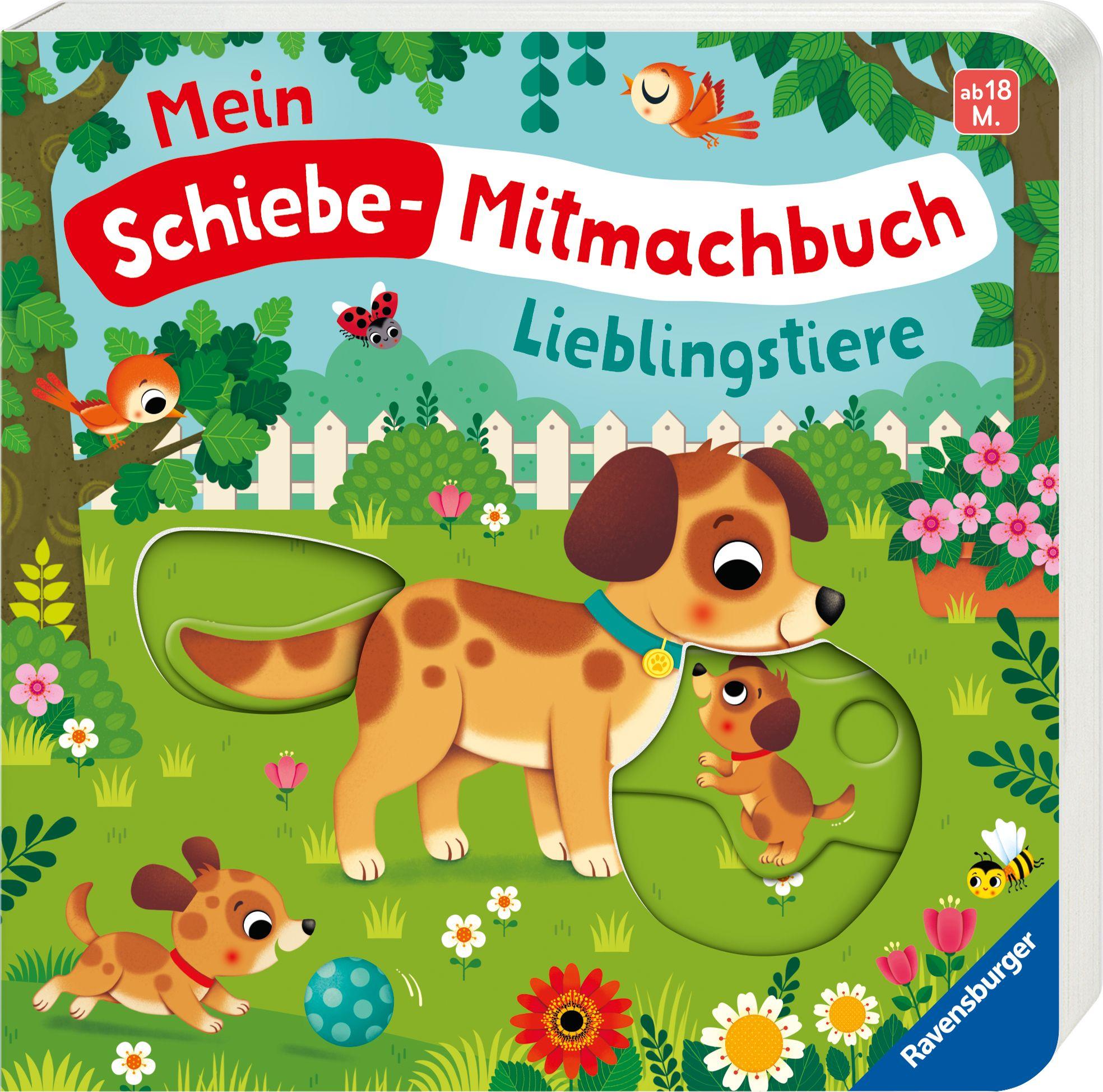 Beispielinhalt (Bild) Mein Schiebe-Mitmachbuch - Lieblingstiere
