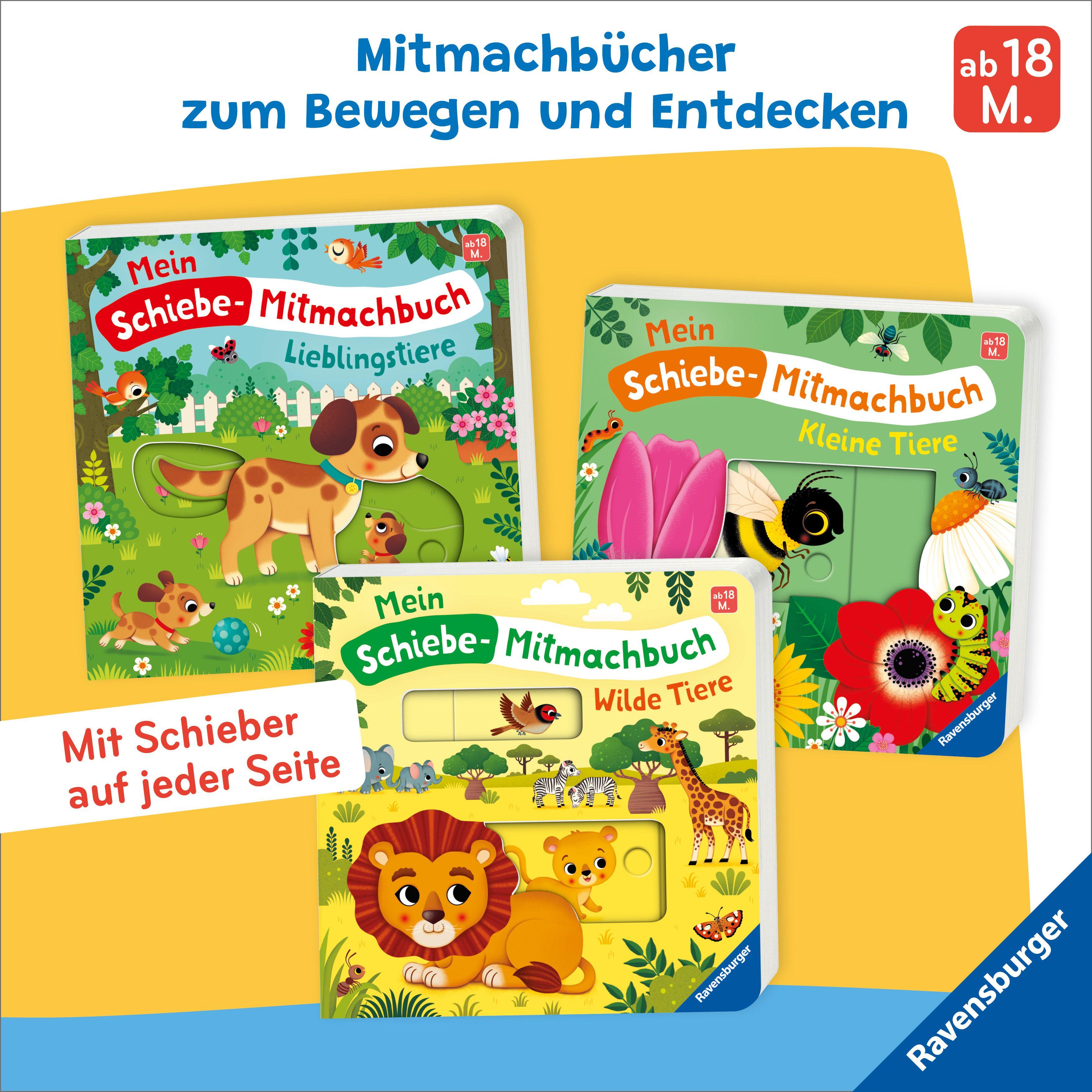 Beispielinhalt (Bild) Mein Schiebe-Mitmachbuch - Lieblingstiere