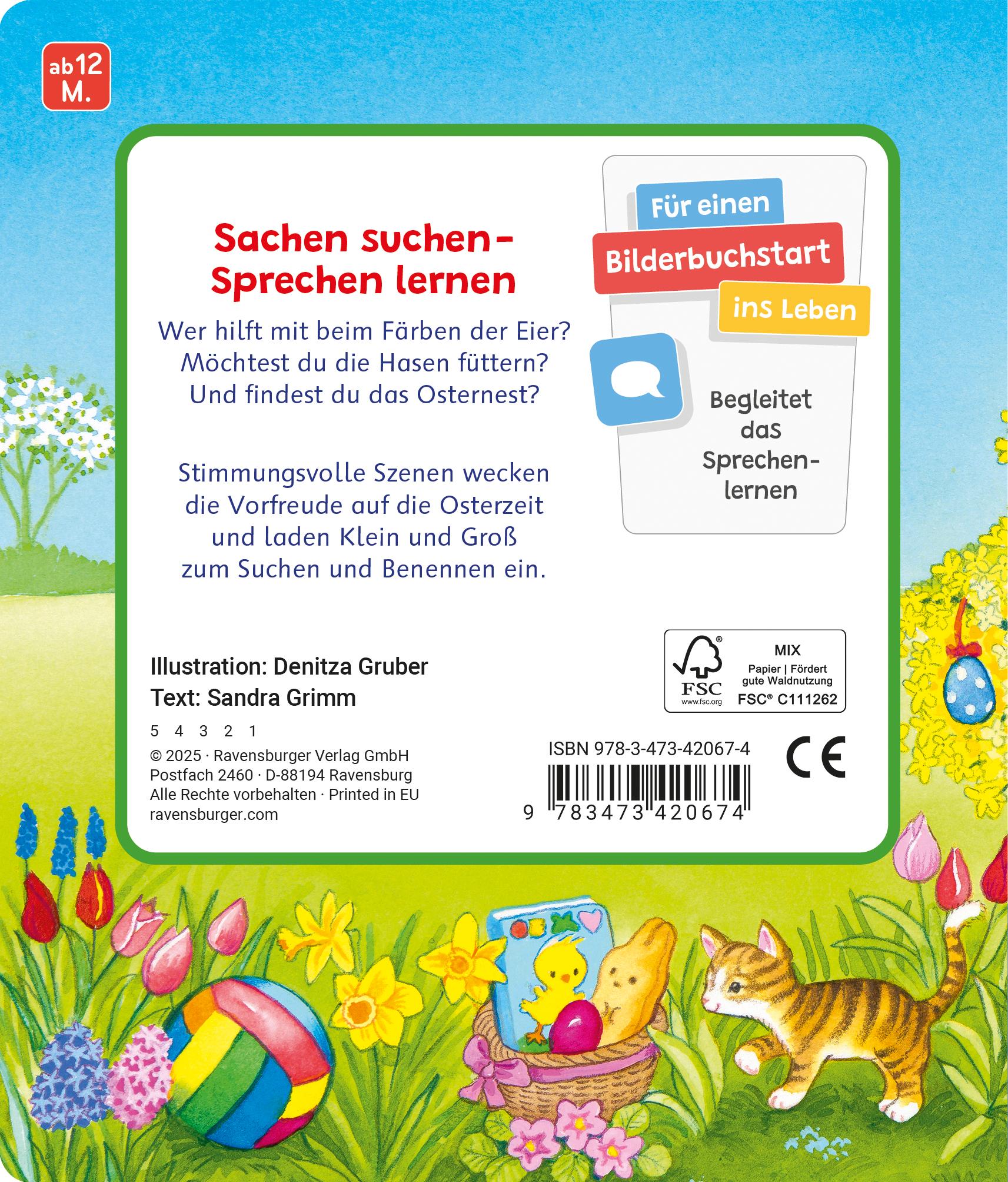 Rückseitencover Sachen suchen - Mein erstes Sachen suchen: Frohe Ostern