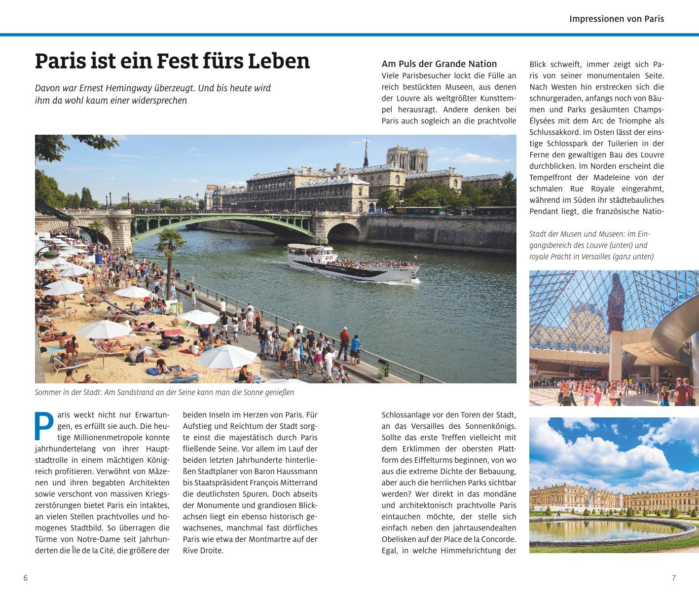 Beispielinhalt (Bild) ADAC Reiseführer Paris