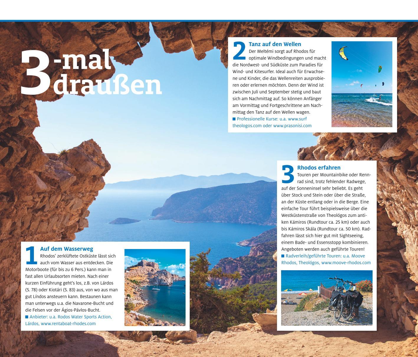 Beispielinhalt (Bild) ADAC Reiseführer Rhodos