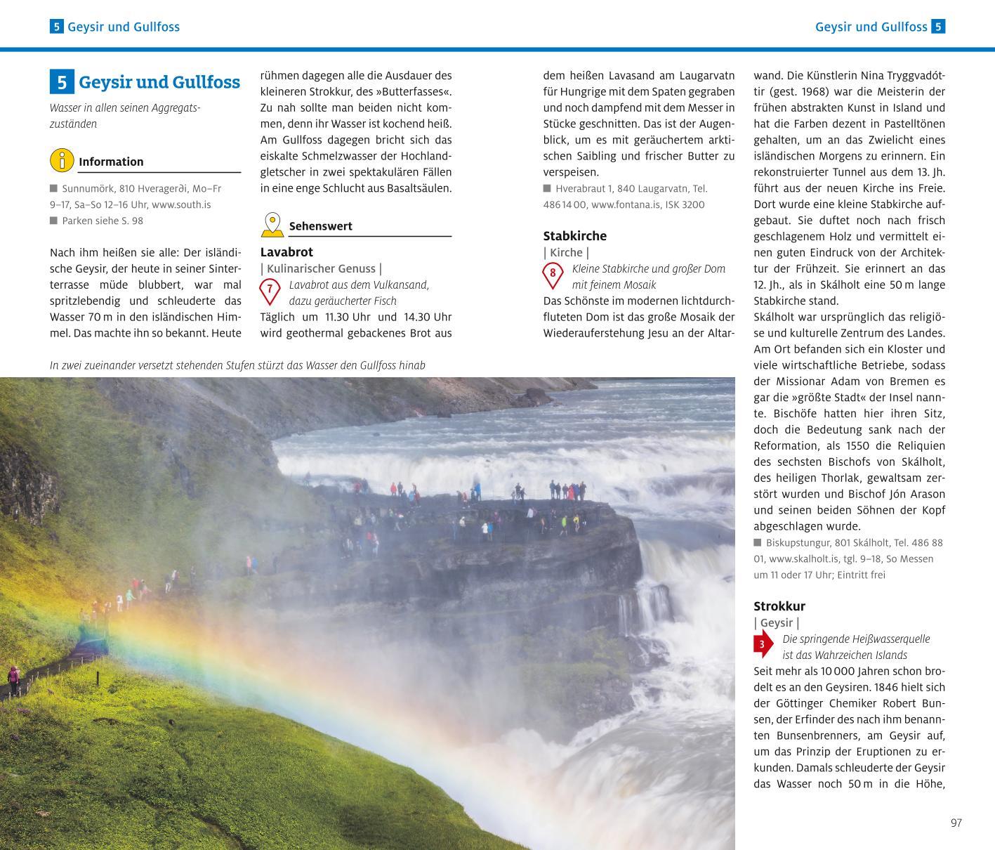 Beispielinhalt (Bild) ADAC Reiseführer plus Island