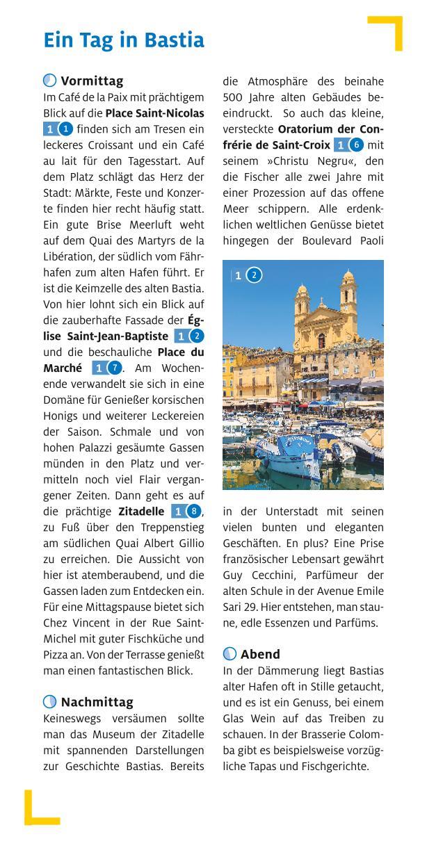 Beispielinhalt (Bild) ADAC Reiseführer plus Korsika