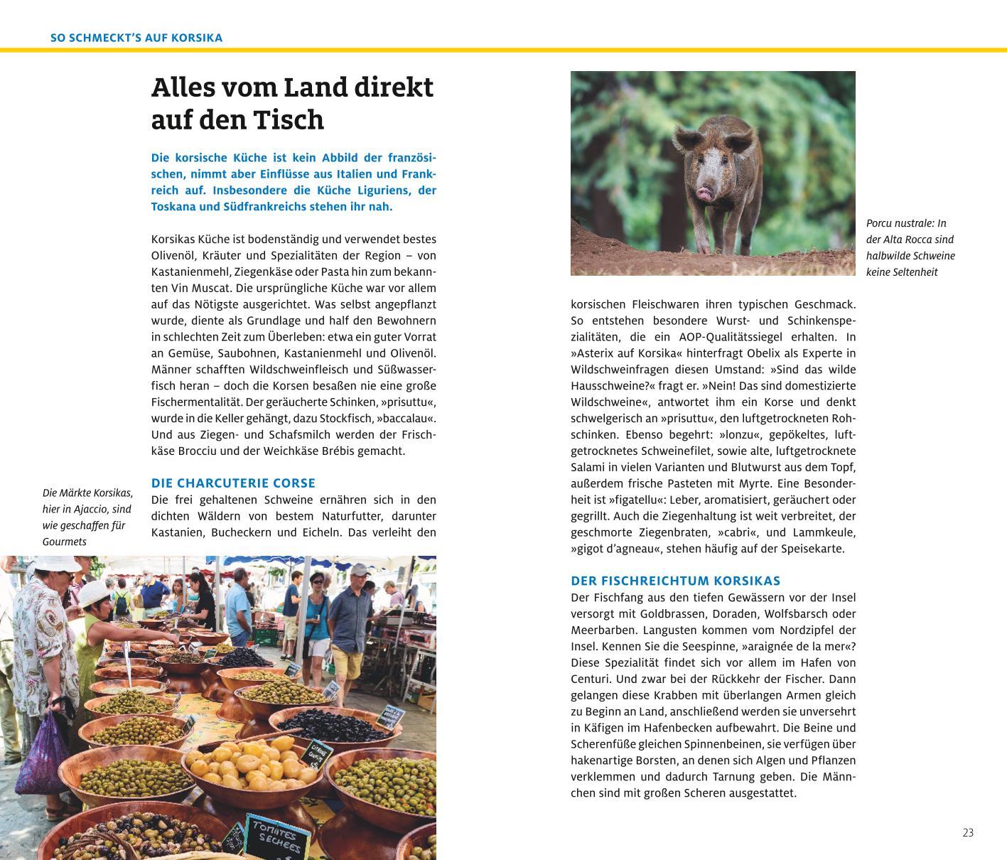 Beispielinhalt (Bild) ADAC Reiseführer plus Korsika