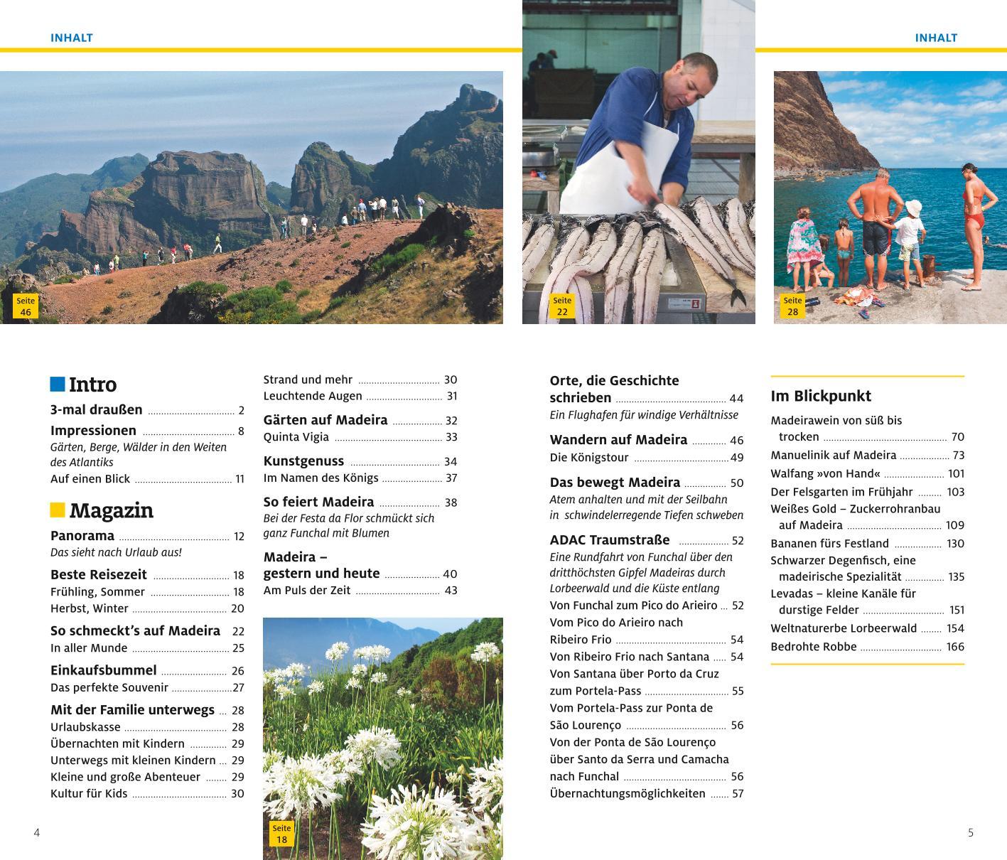 Beispielinhalt (Bild) ADAC Reiseführer plus Madeira und Porto Santo