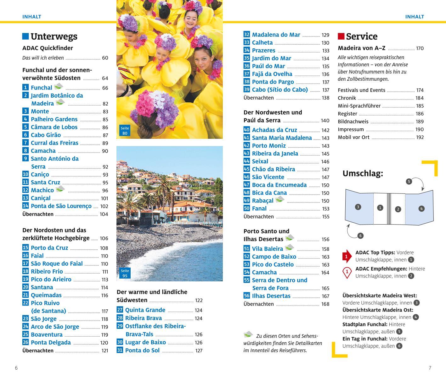 Beispielinhalt (Bild) ADAC Reiseführer plus Madeira und Porto Santo