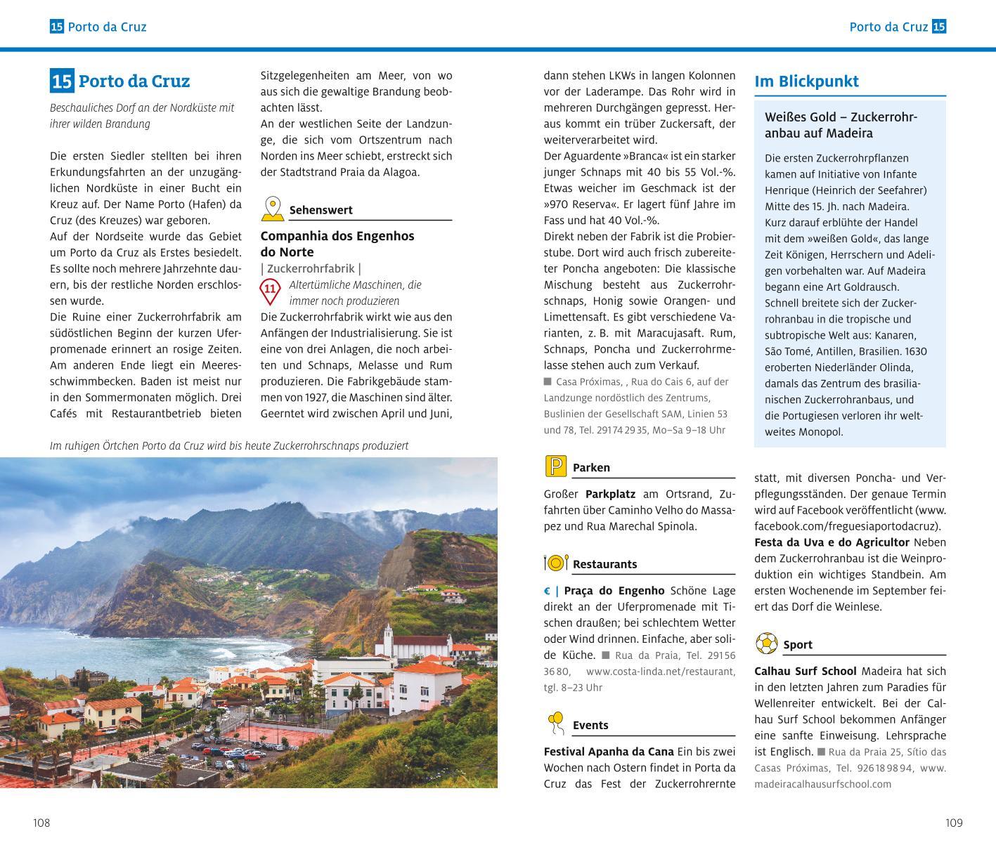 Beispielinhalt (Bild) ADAC Reiseführer plus Madeira und Porto Santo