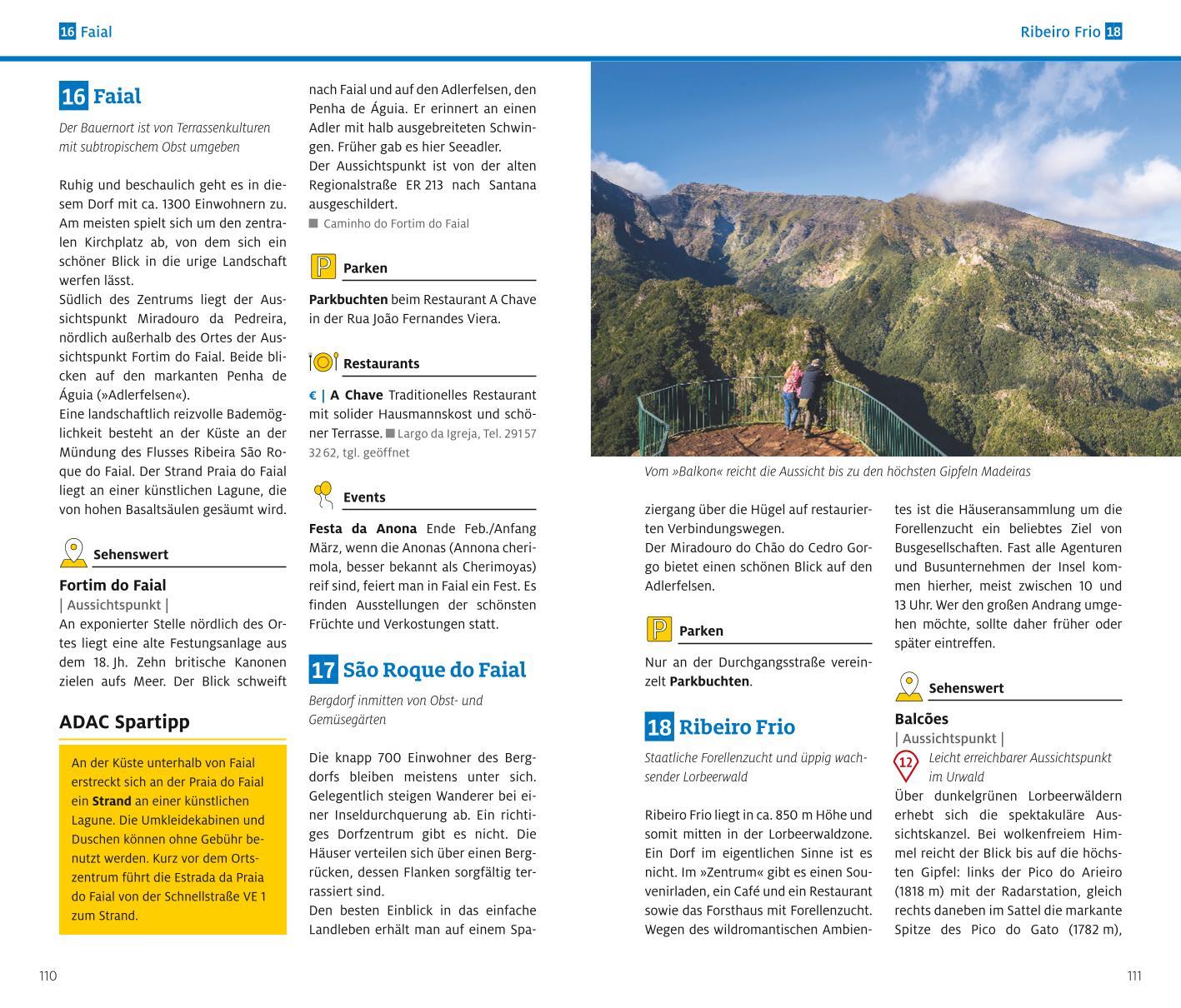 Beispielinhalt (Bild) ADAC Reiseführer plus Madeira und Porto Santo