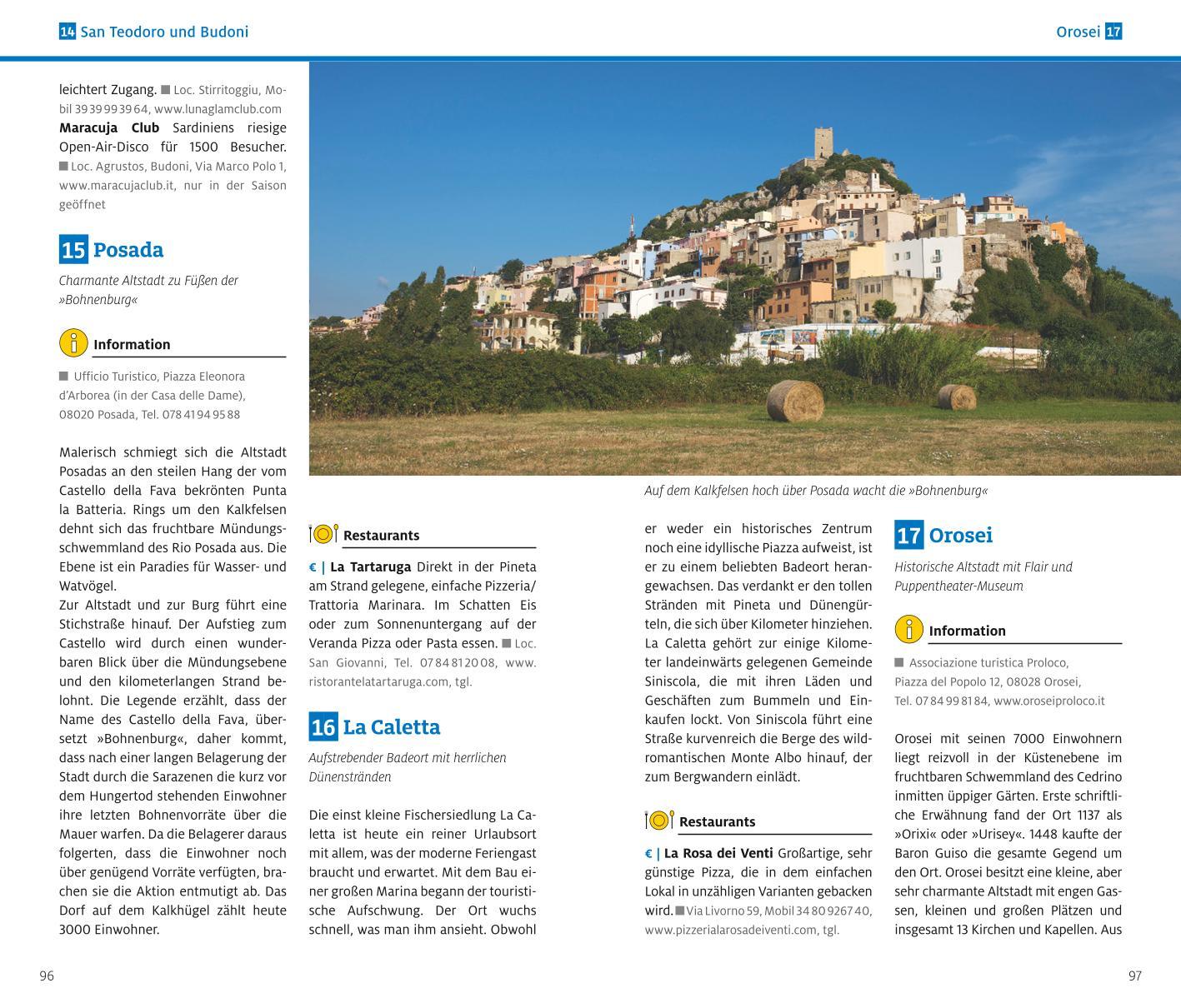 Beispielinhalt (Bild) ADAC Reiseführer plus Sardinien