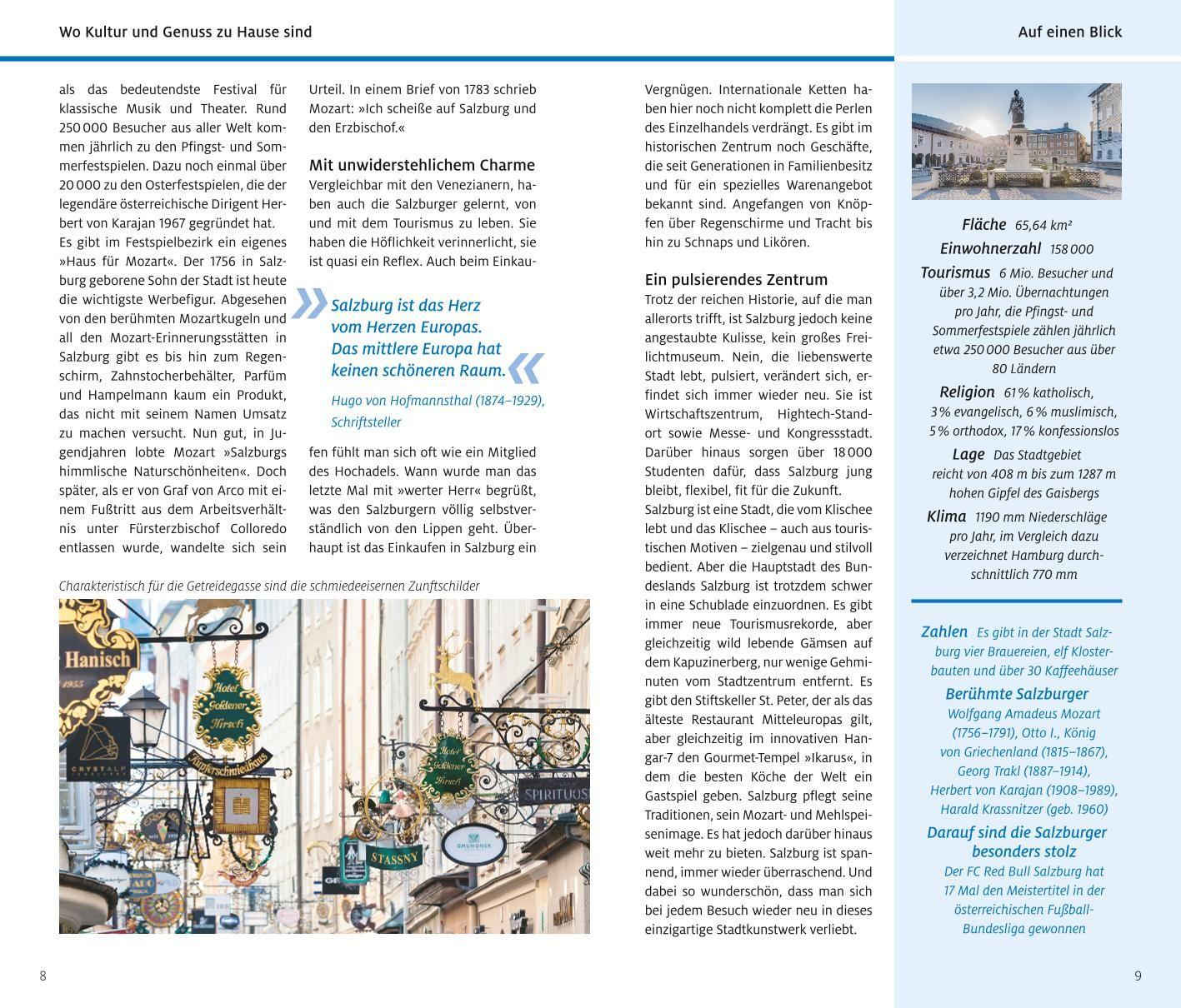 Beispielinhalt (Bild) ADAC Reiseführer Salzburg