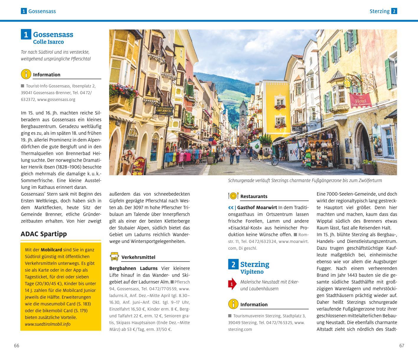 Beispielinhalt (Bild) ADAC Reiseführer plus Südtirol