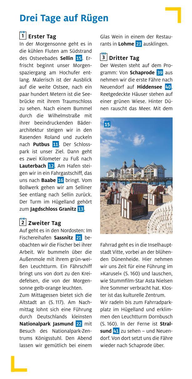 Beispielinhalt (Bild) ADAC Reiseführer plus Rügen mit Hiddensee und Stralsund