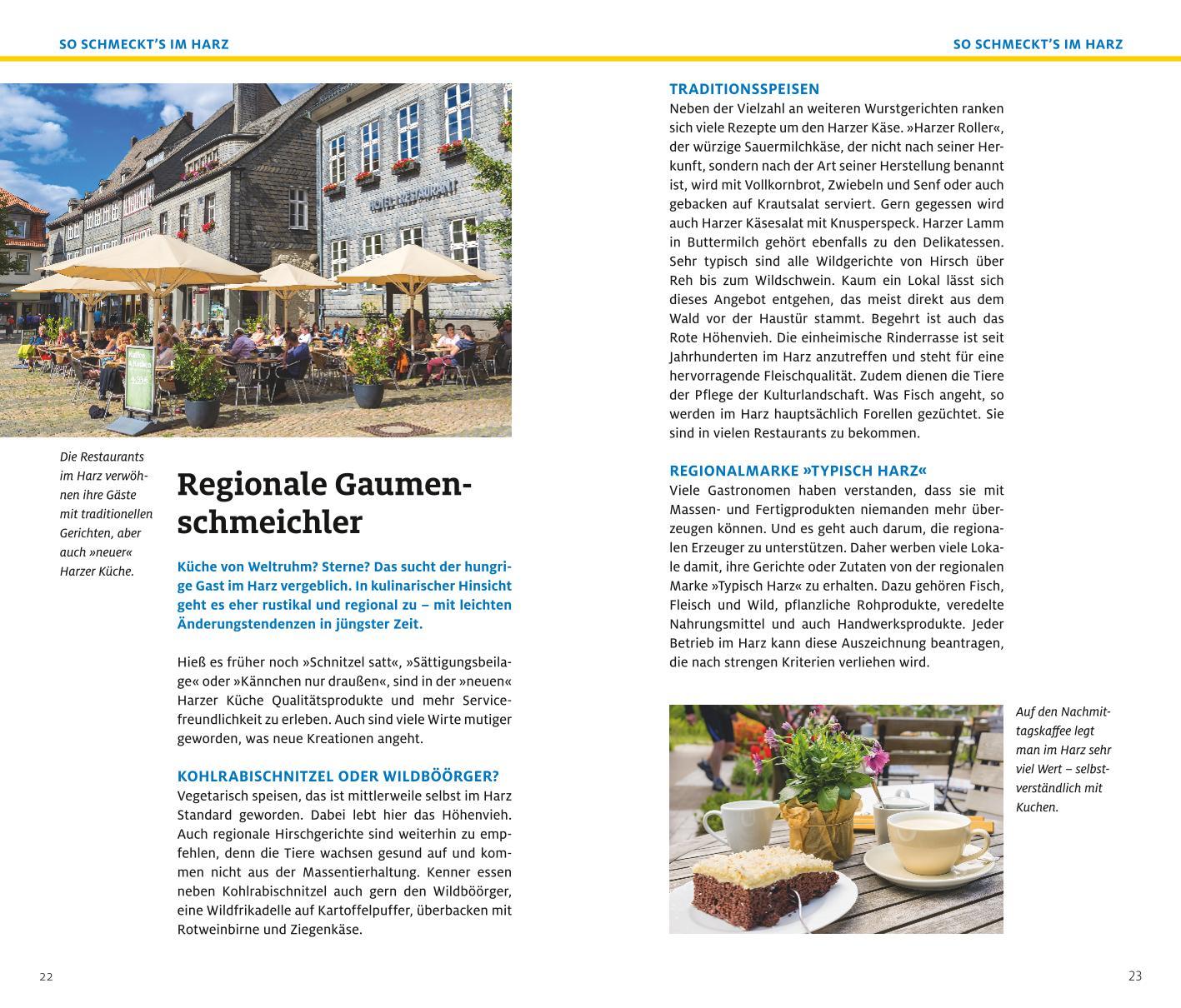 Beispielinhalt (Bild) ADAC Reiseführer plus Harz