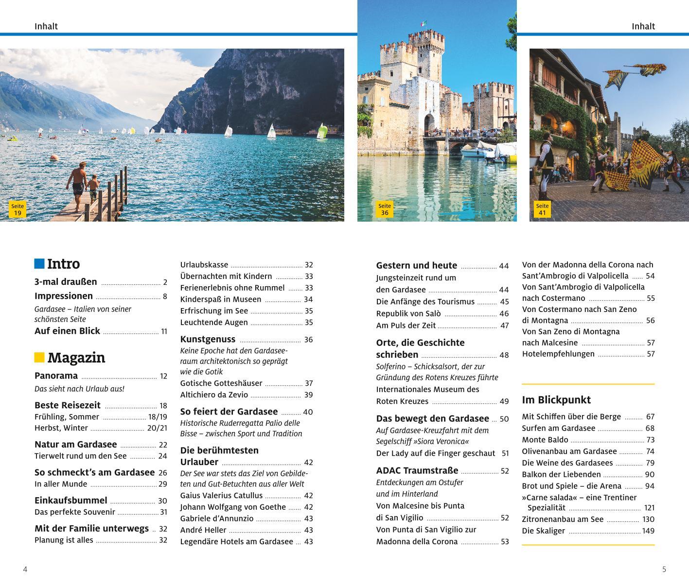 Beispielinhalt (Bild) ADAC Reiseführer plus Gardasee