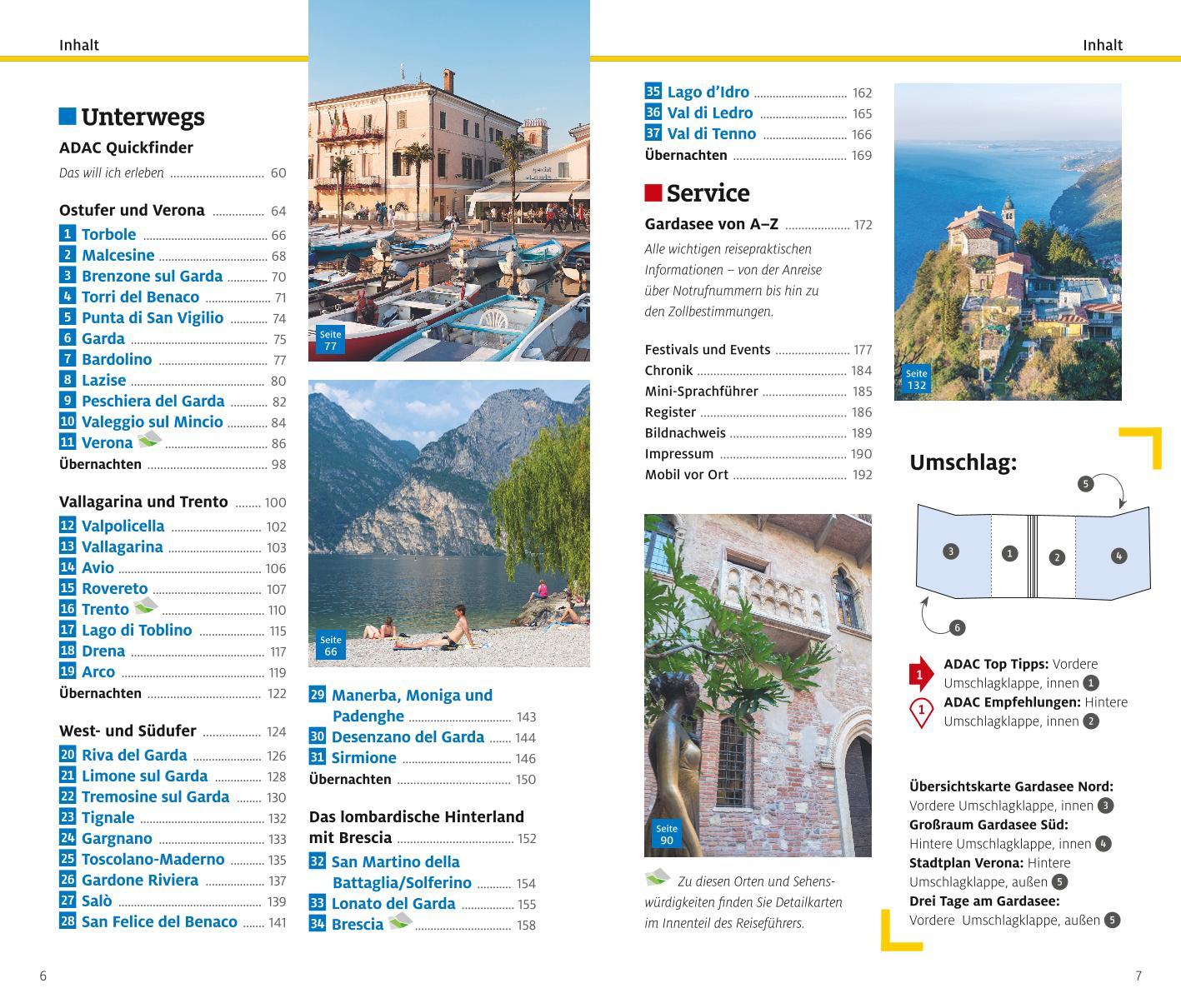 Beispielinhalt (Bild) ADAC Reiseführer plus Gardasee