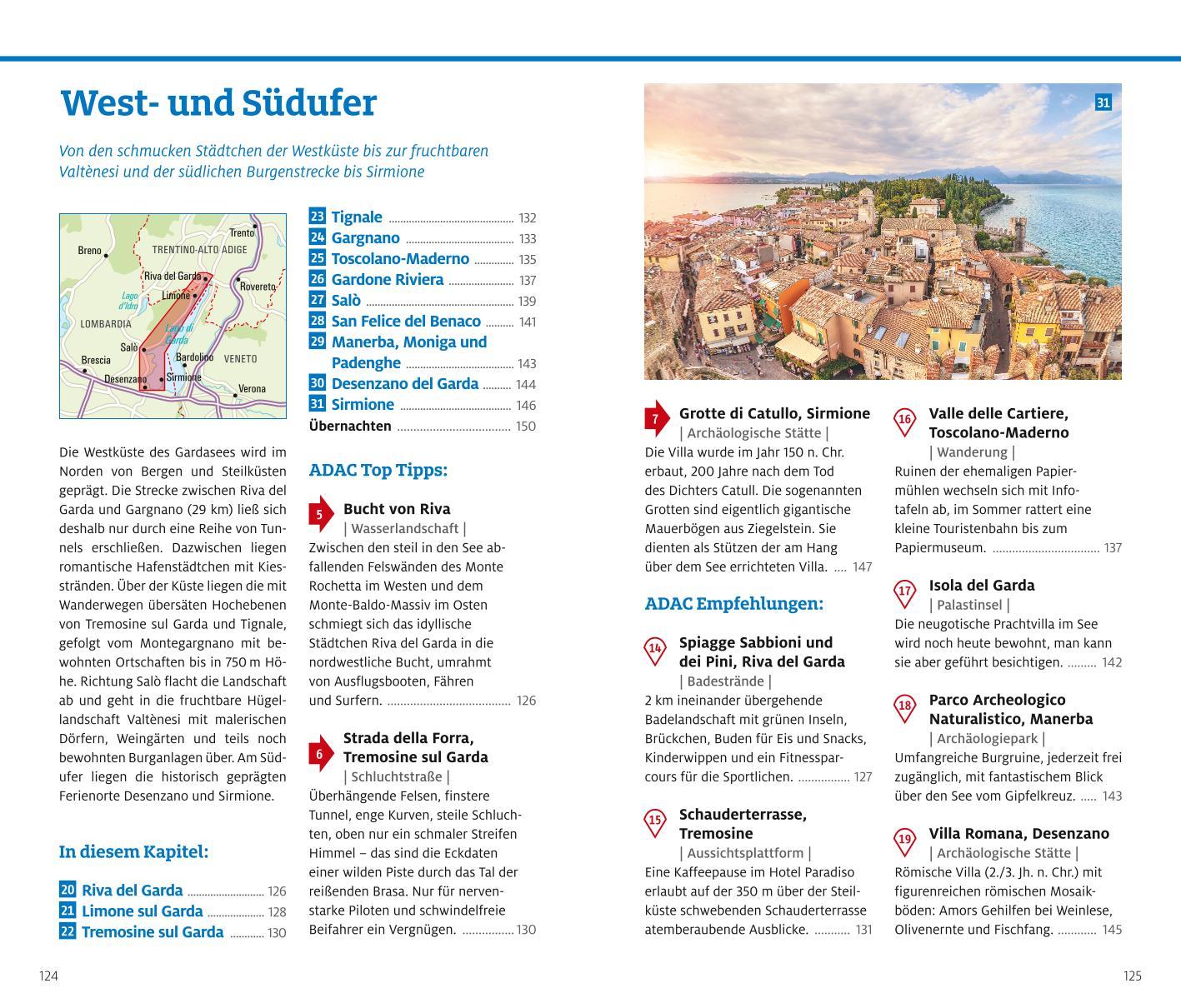 Beispielinhalt (Bild) ADAC Reiseführer plus Gardasee