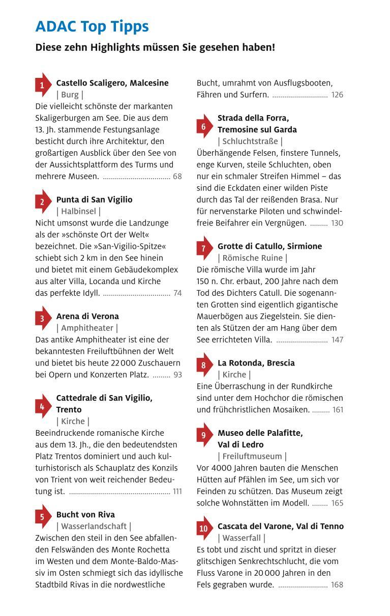 Beispielinhalt (Bild) ADAC Reiseführer plus Gardasee