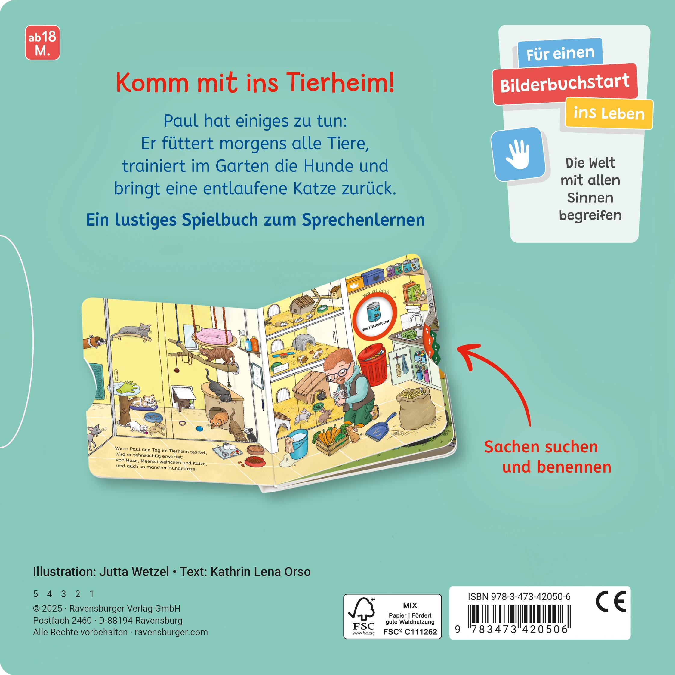 Rückseitencover Wo ist bloß ...? - Mein Tier-Buch zum Sachen suchen
